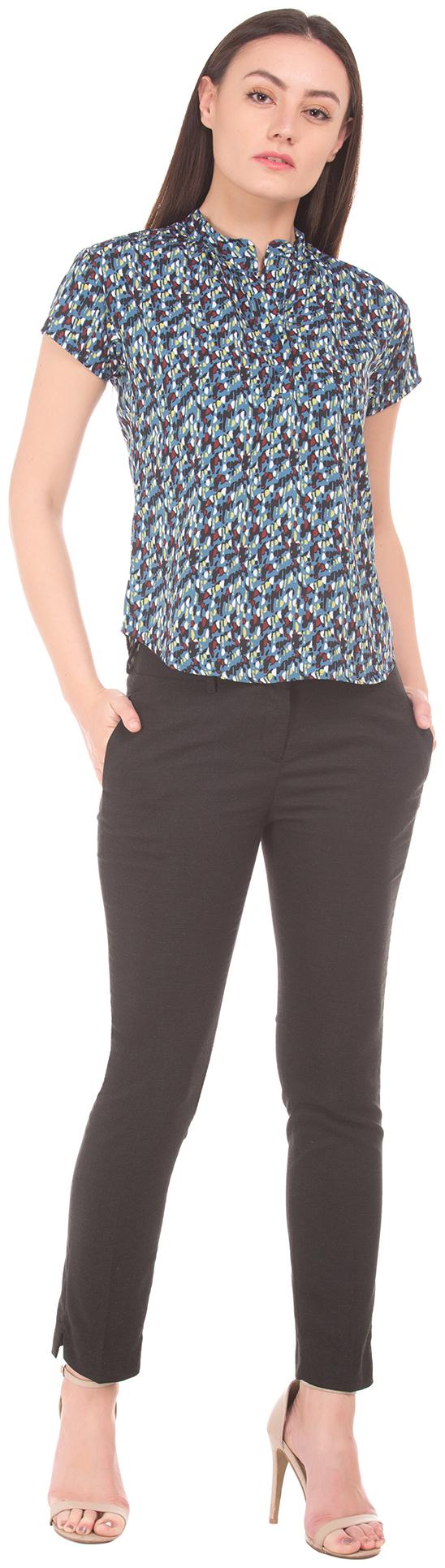 

Arrow Women Printed Regular top - Blue