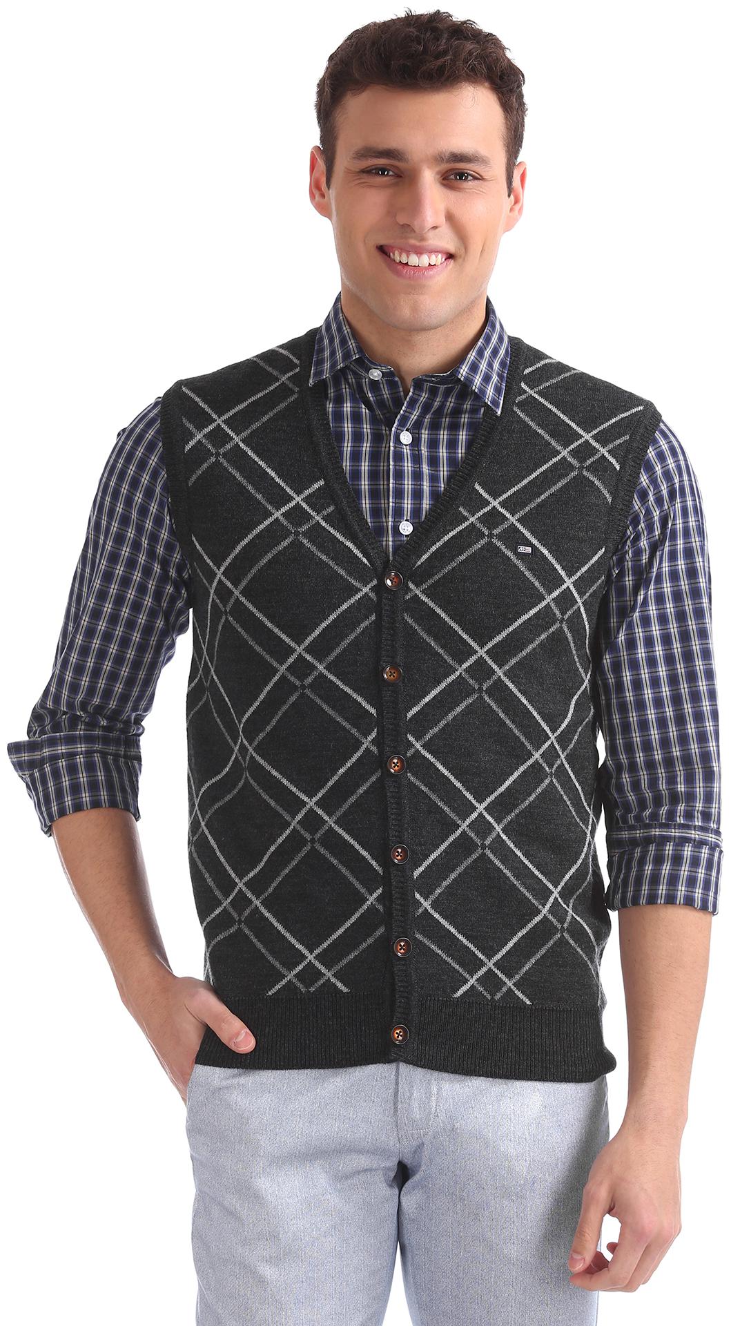 

Arrow Men Acrylic Cardigan Grey