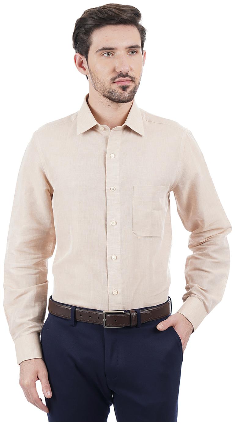 

Arrow Men Regular fit Formal Shirt - Beige