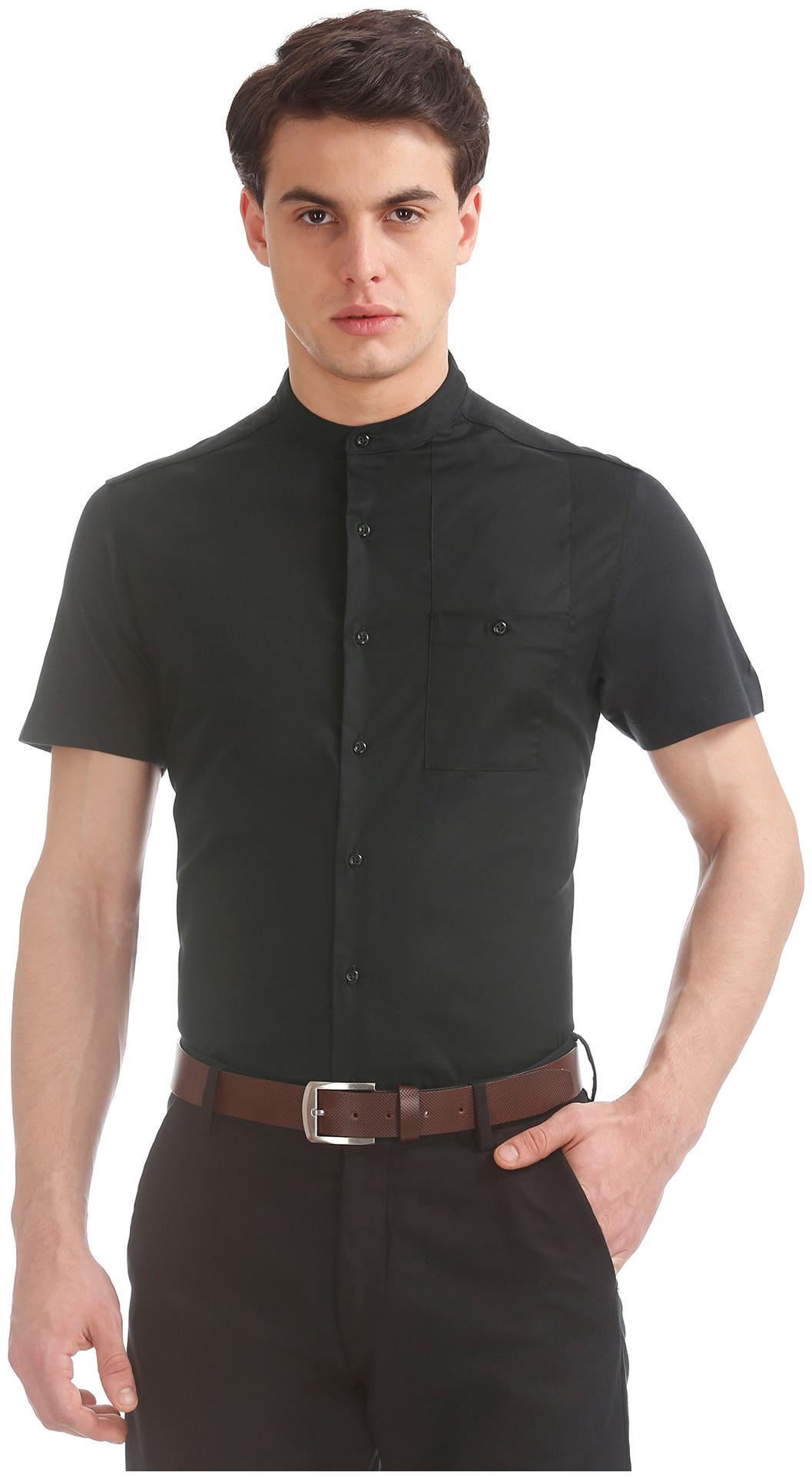 

Arrow Men Slim fit Formal Shirt - Black