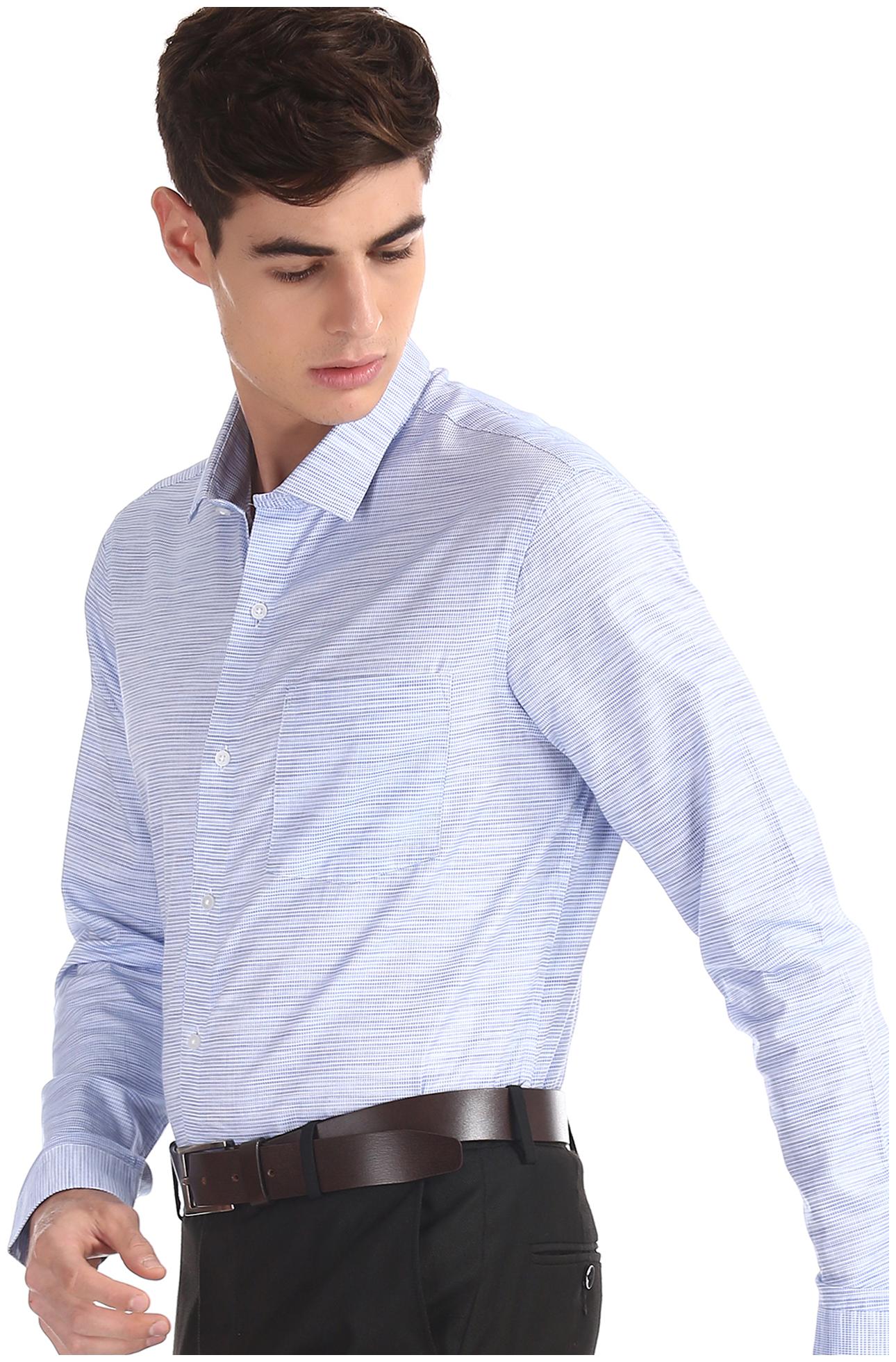 

Arrow Men Slim fit Formal Shirt - Blue