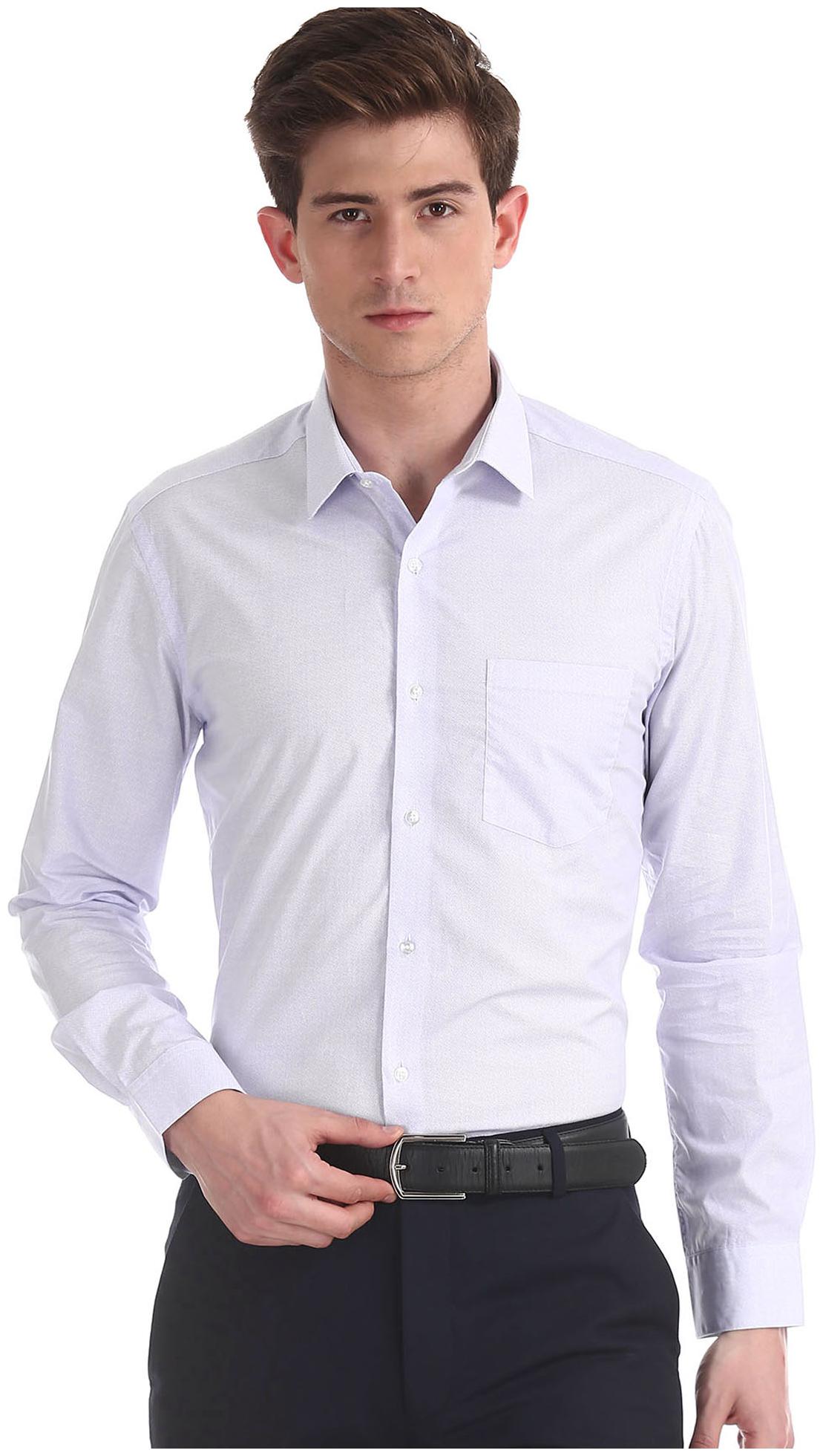 

Arrow Men Slim fit Formal Shirt - Purple