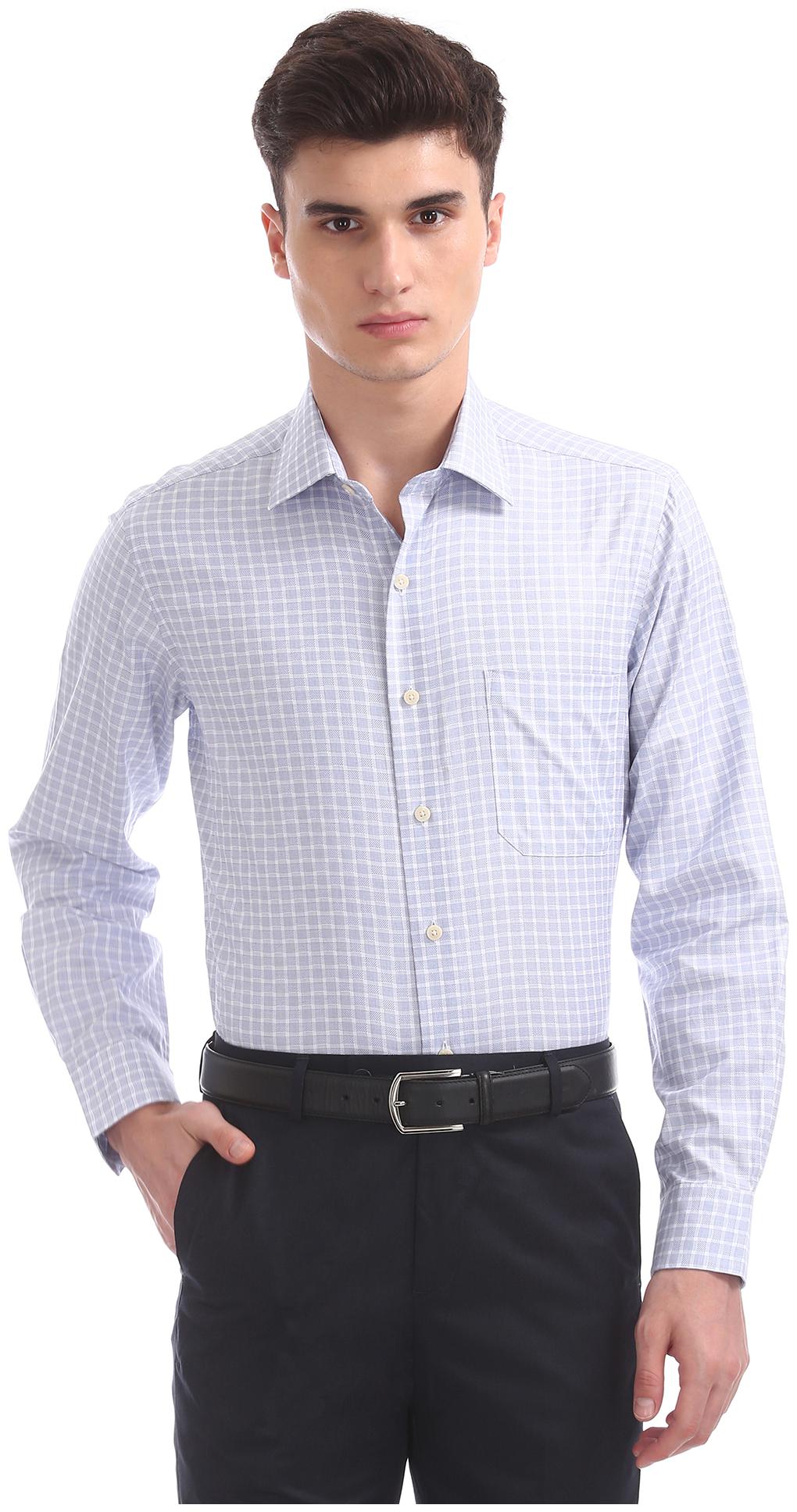 

Arrow Men Regular fit Formal Shirt - Blue