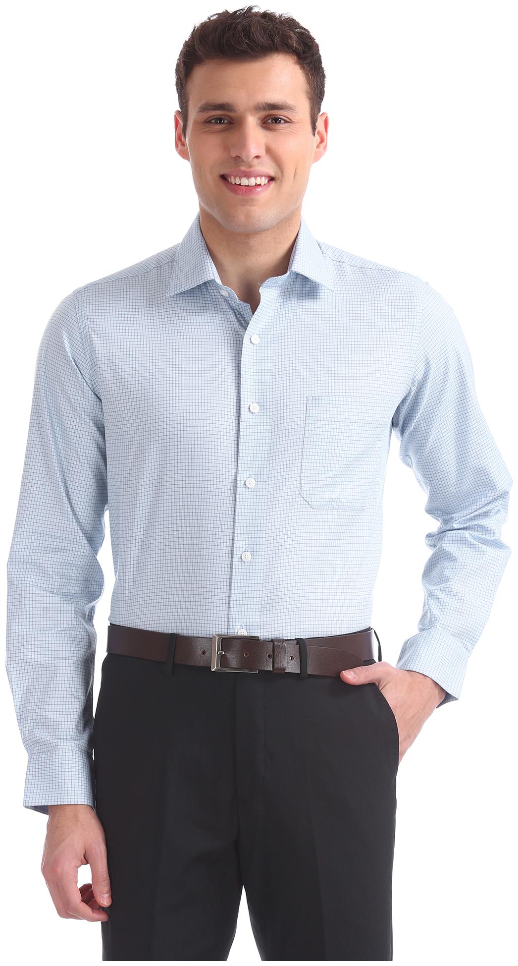 

Arrow Men Regular fit Formal Shirt - Blue