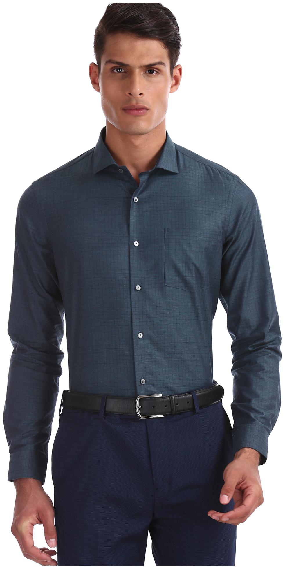 

Arrow Men Slim fit Formal Shirt - Green