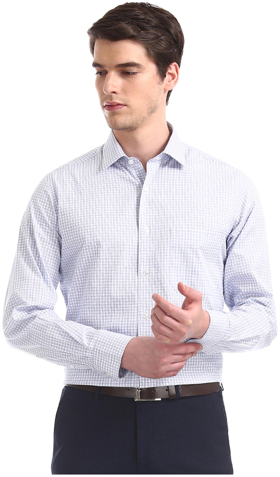 

Arrow Men Regular fit Formal Shirt - Blue