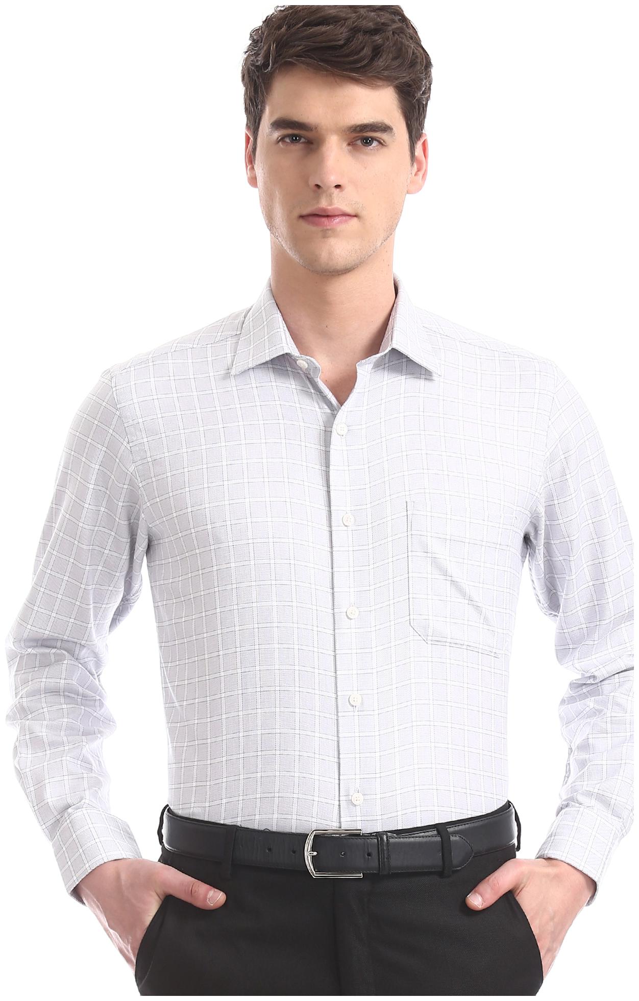 

Arrow Men Regular fit Formal Shirt - Grey