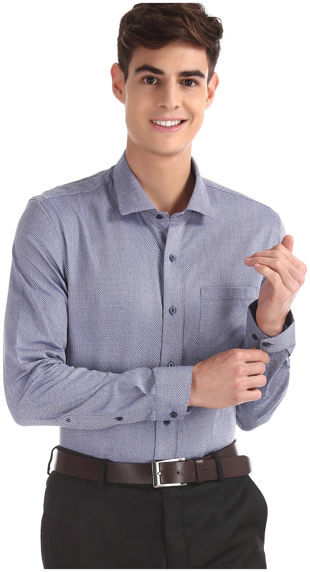 

Arrow Men Slim fit Formal Shirt - Blue