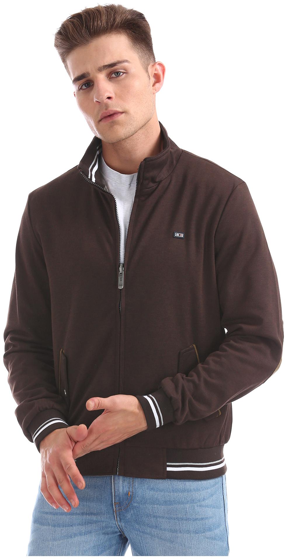 

Arrow Men Cotton Bomber Jacket Brown