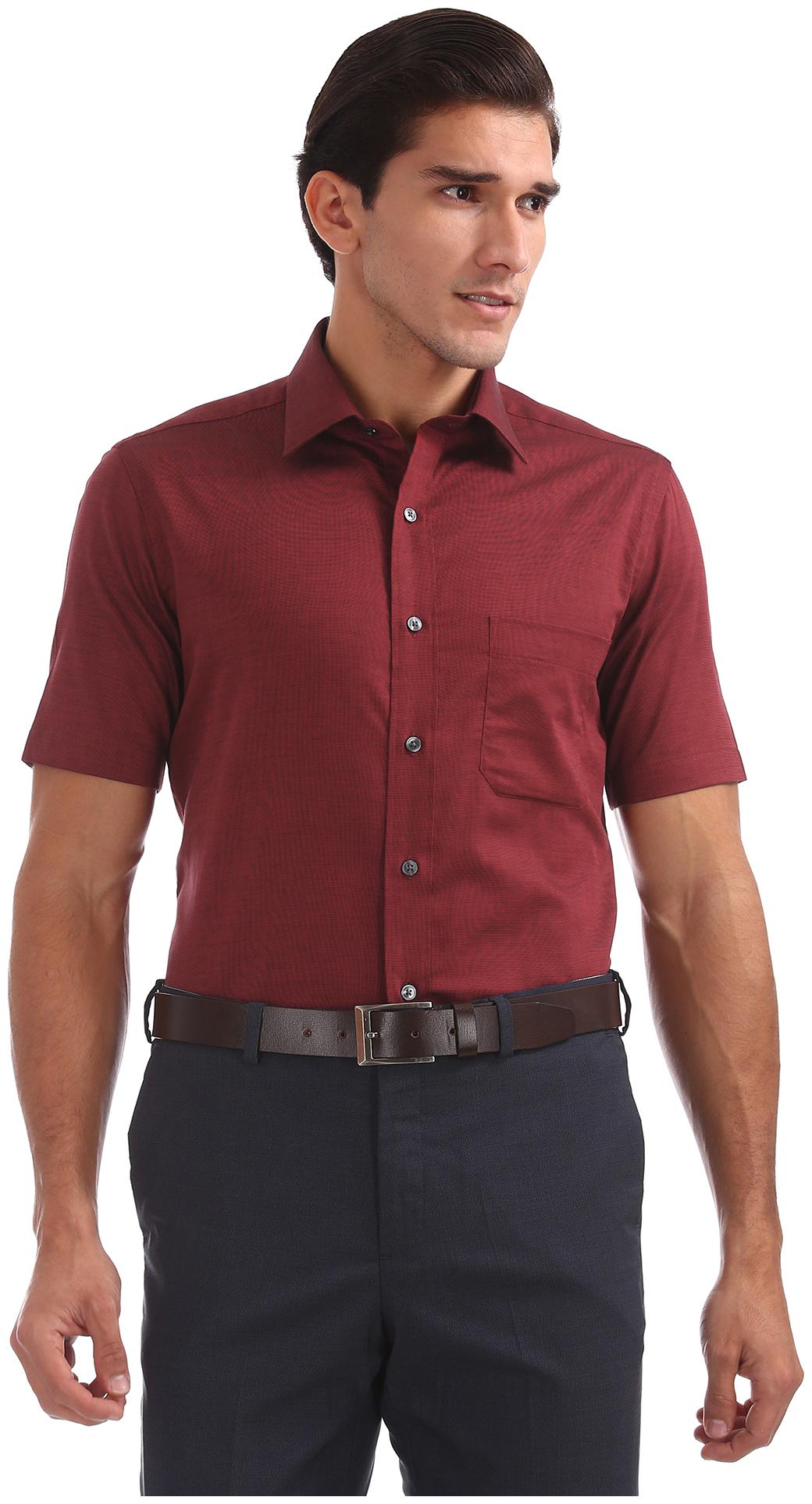 

Arrow Men Regular fit Formal Shirt - Red