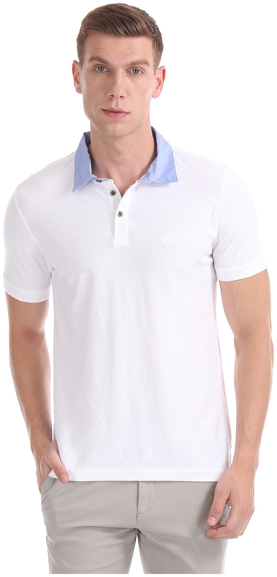 

Arrow Men White Regular fit Cotton Polo collar T-Shirt - Pack Of 1