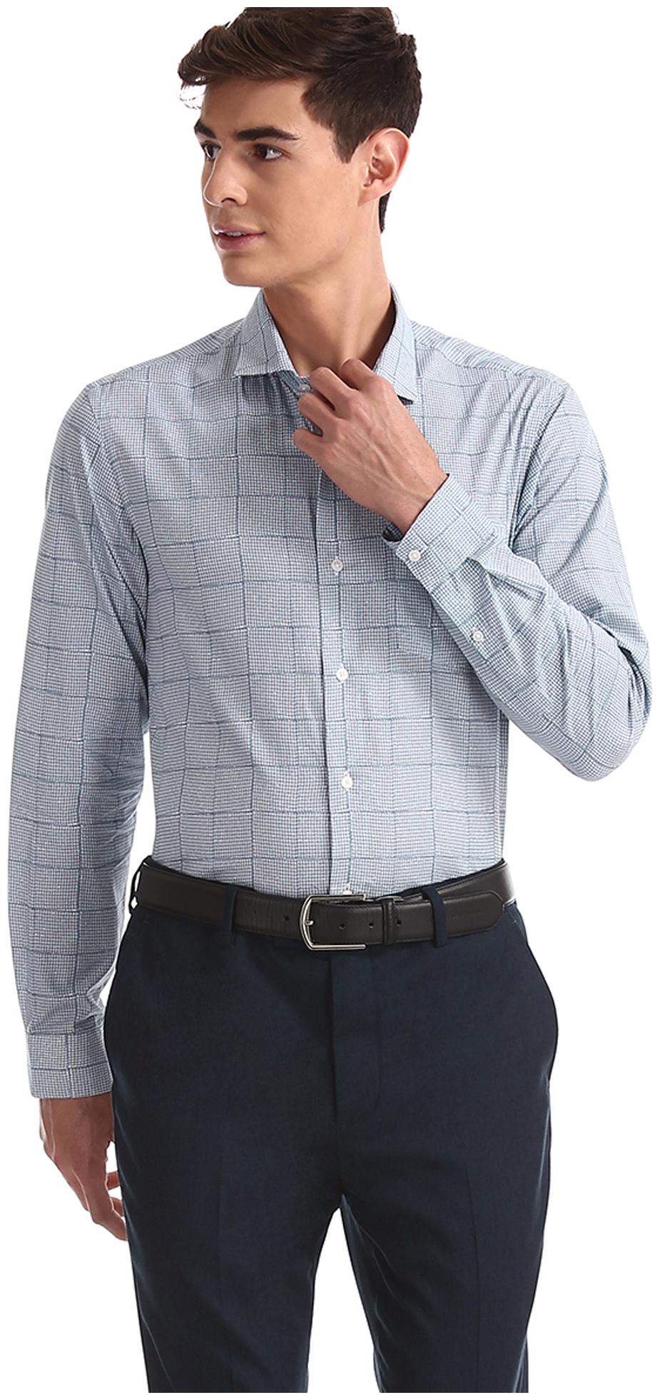 

Arrow Men Slim fit Formal Shirt - Blue