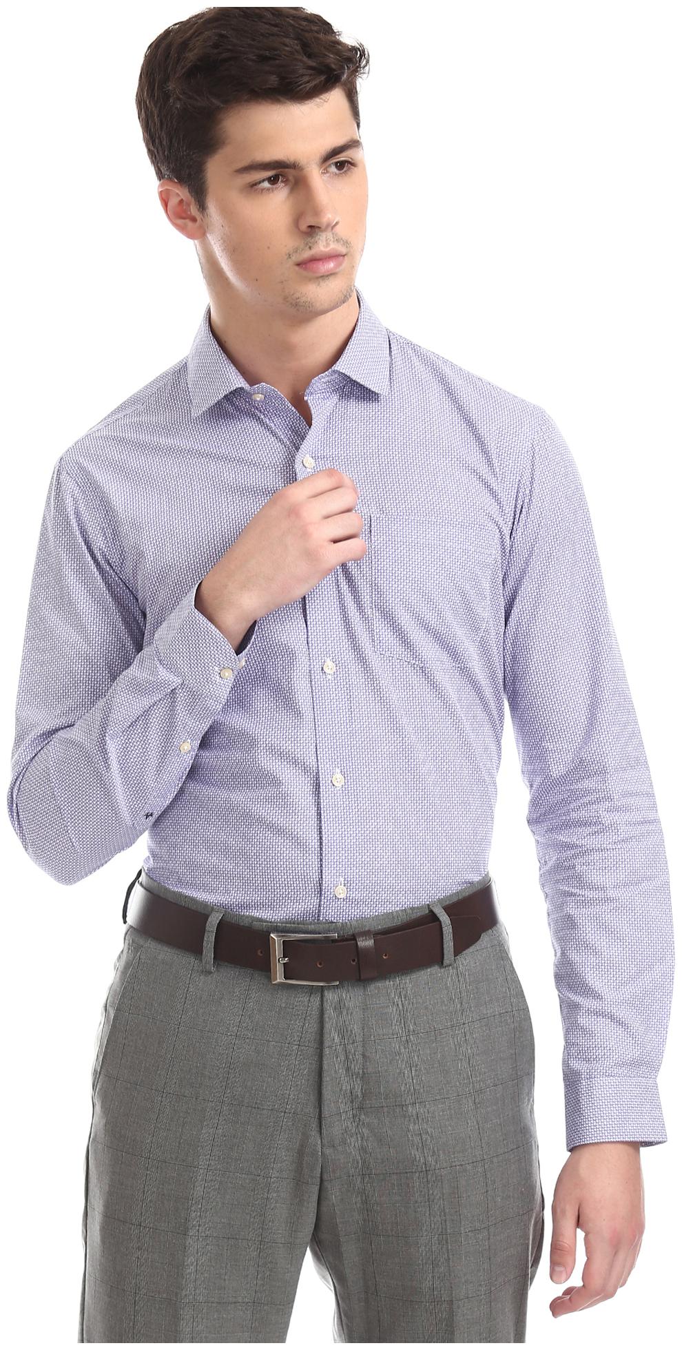 

Arrow Men Slim fit Formal Shirt - Purple