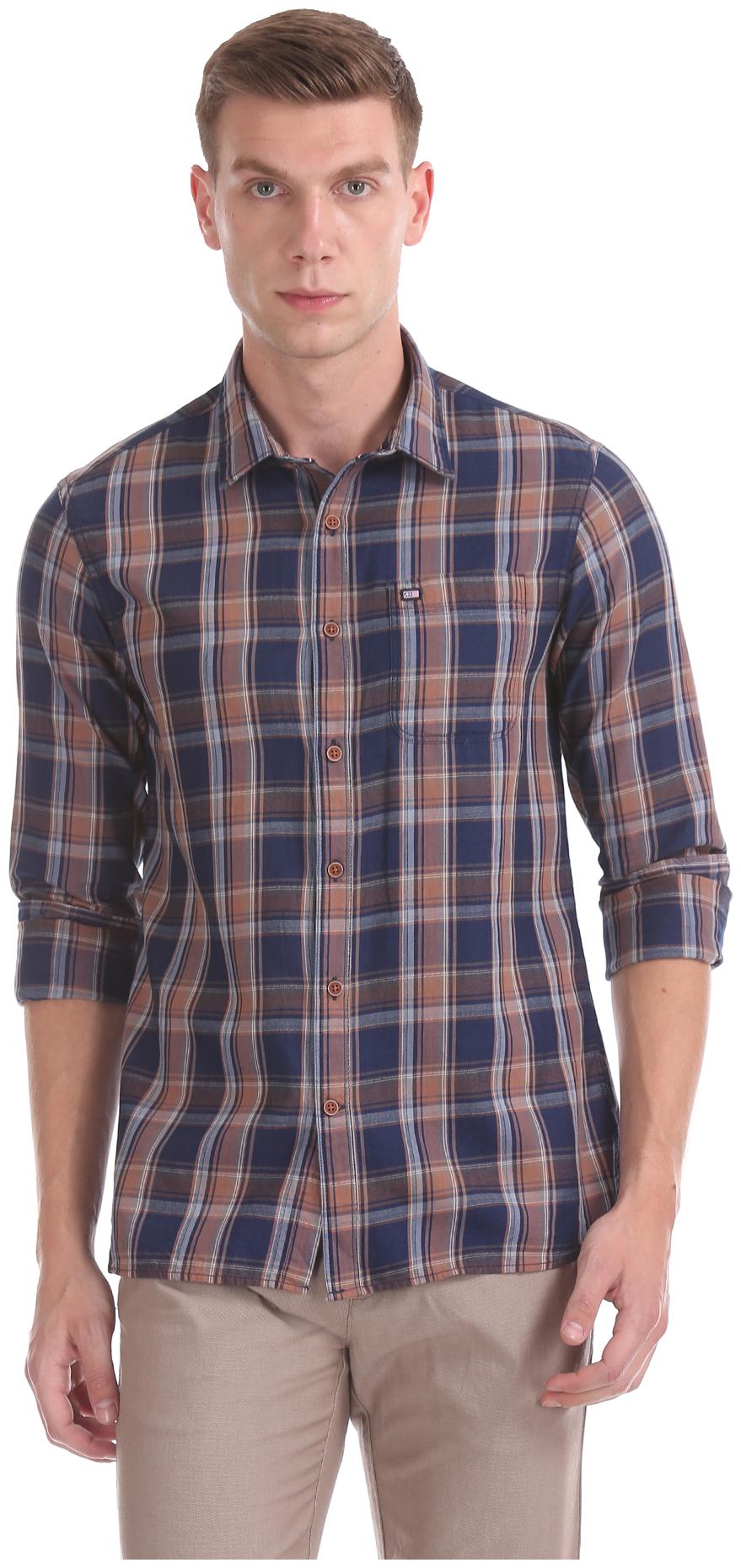 

Arrow Men Multi Checked Slim Fit Casual Shirt