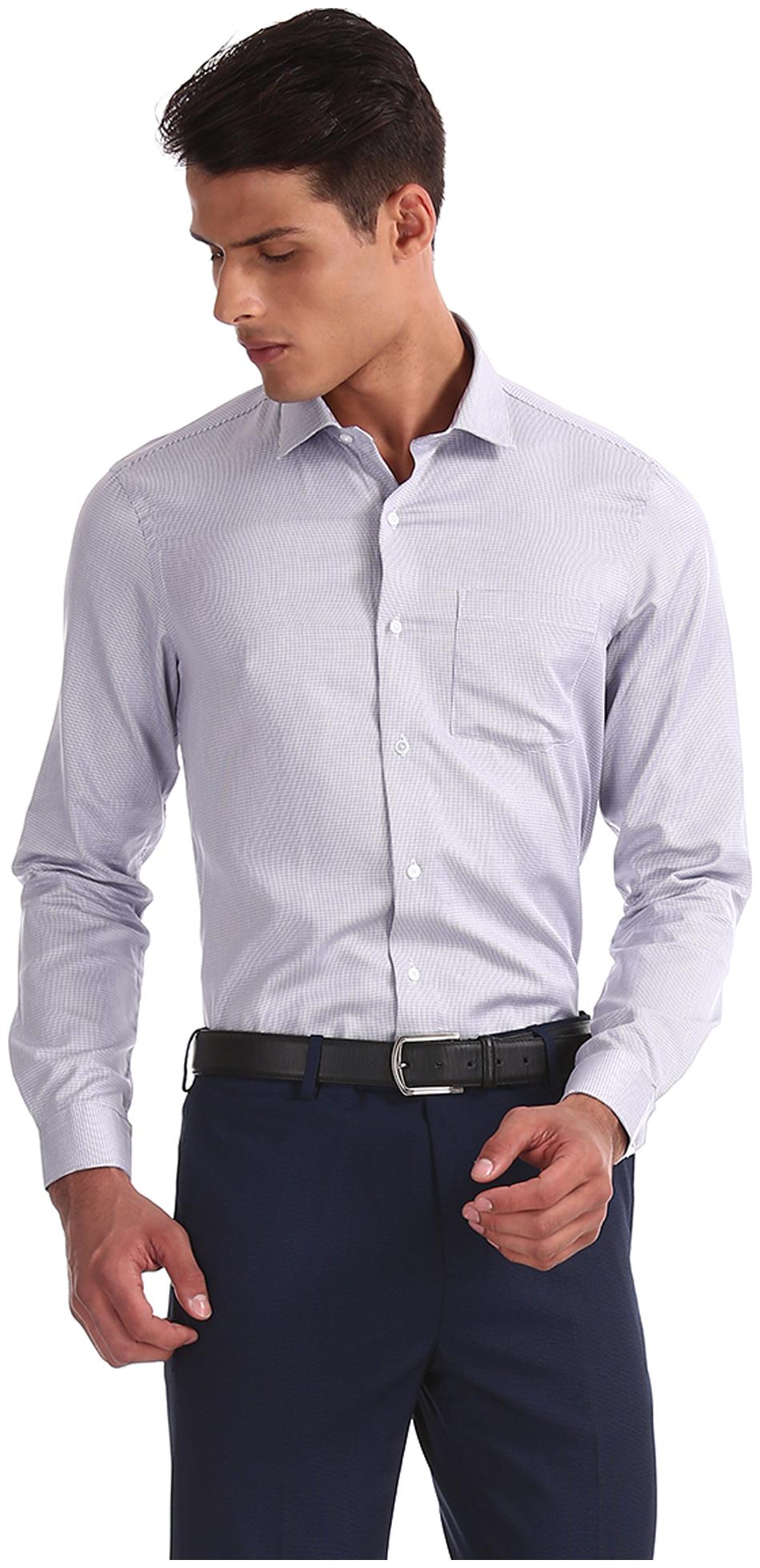 

Arrow Men Slim fit Formal Shirt - Purple