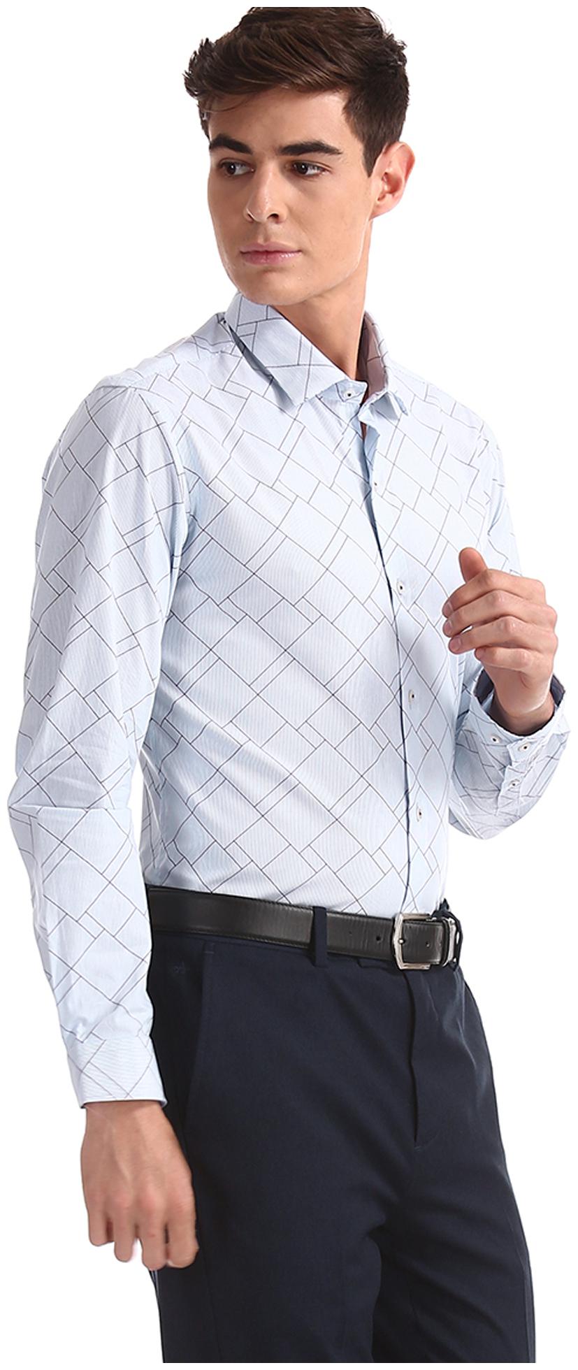 

Arrow Men Slim fit Formal Shirt - Blue