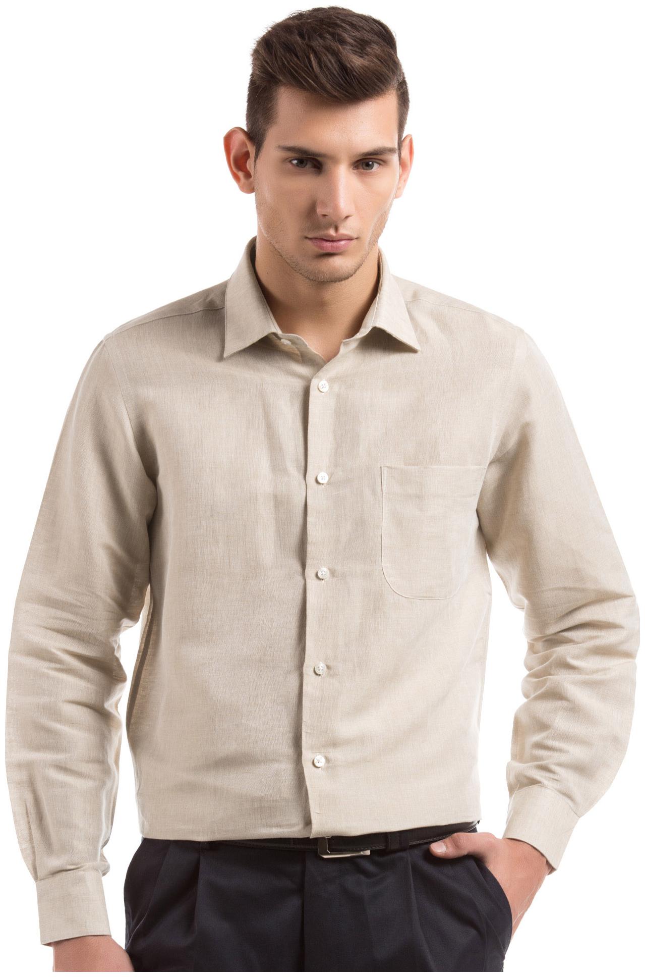 

Arrow Men Regular fit Formal Shirt - Beige