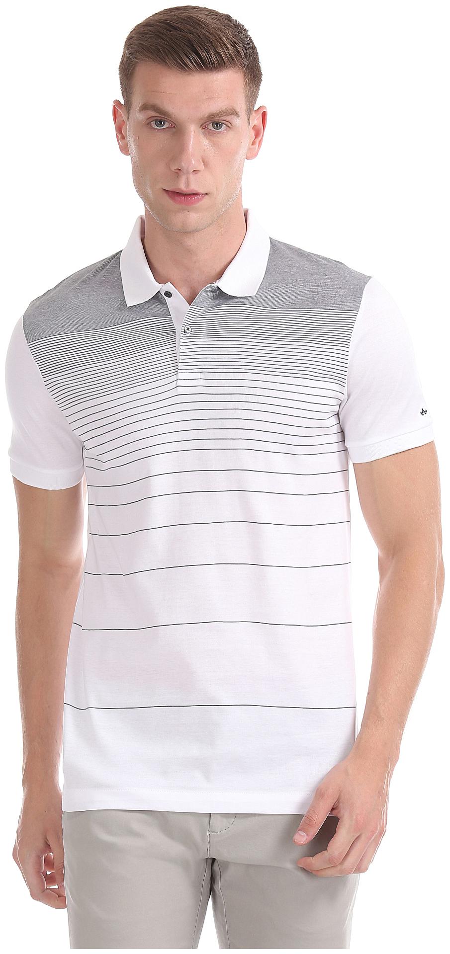 

Arrow Men White Regular fit Cotton Polo collar T-Shirt - Pack Of 1