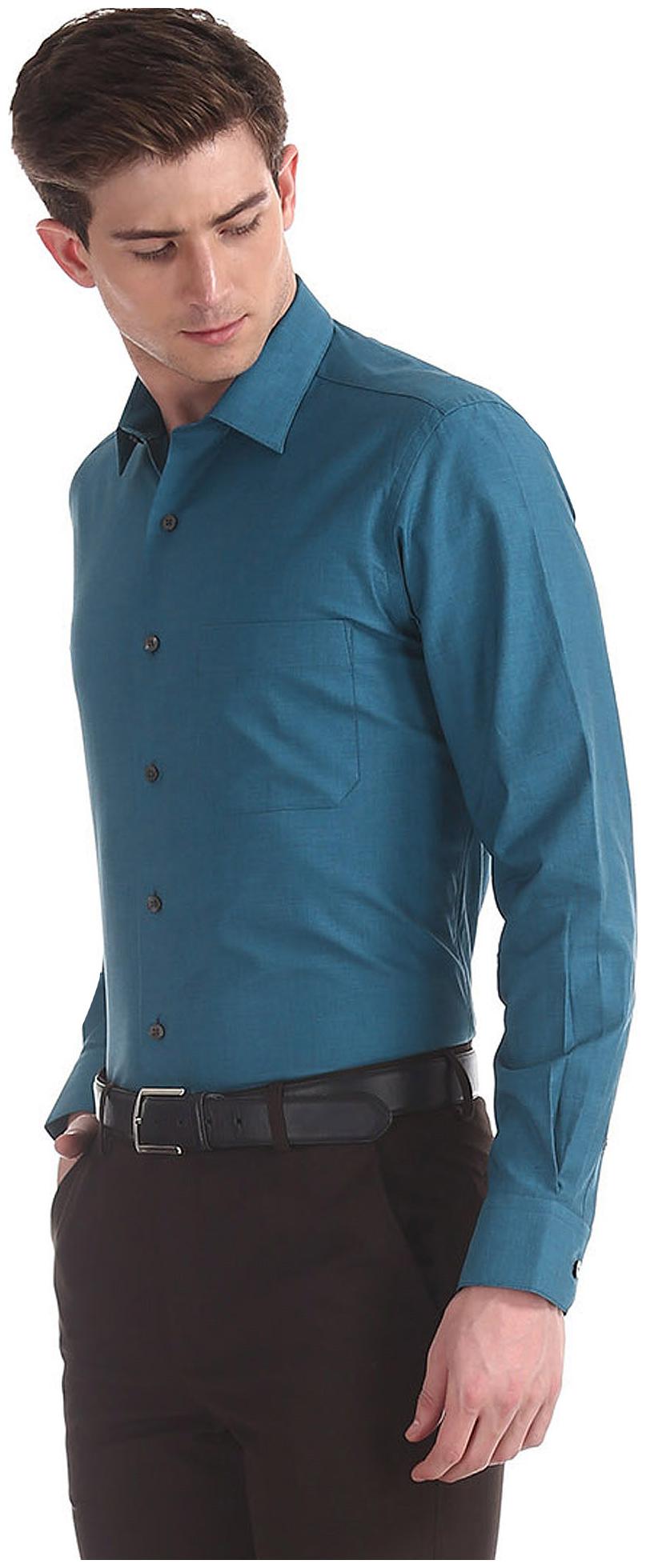 

Arrow Men Regular fit Formal Shirt - Blue