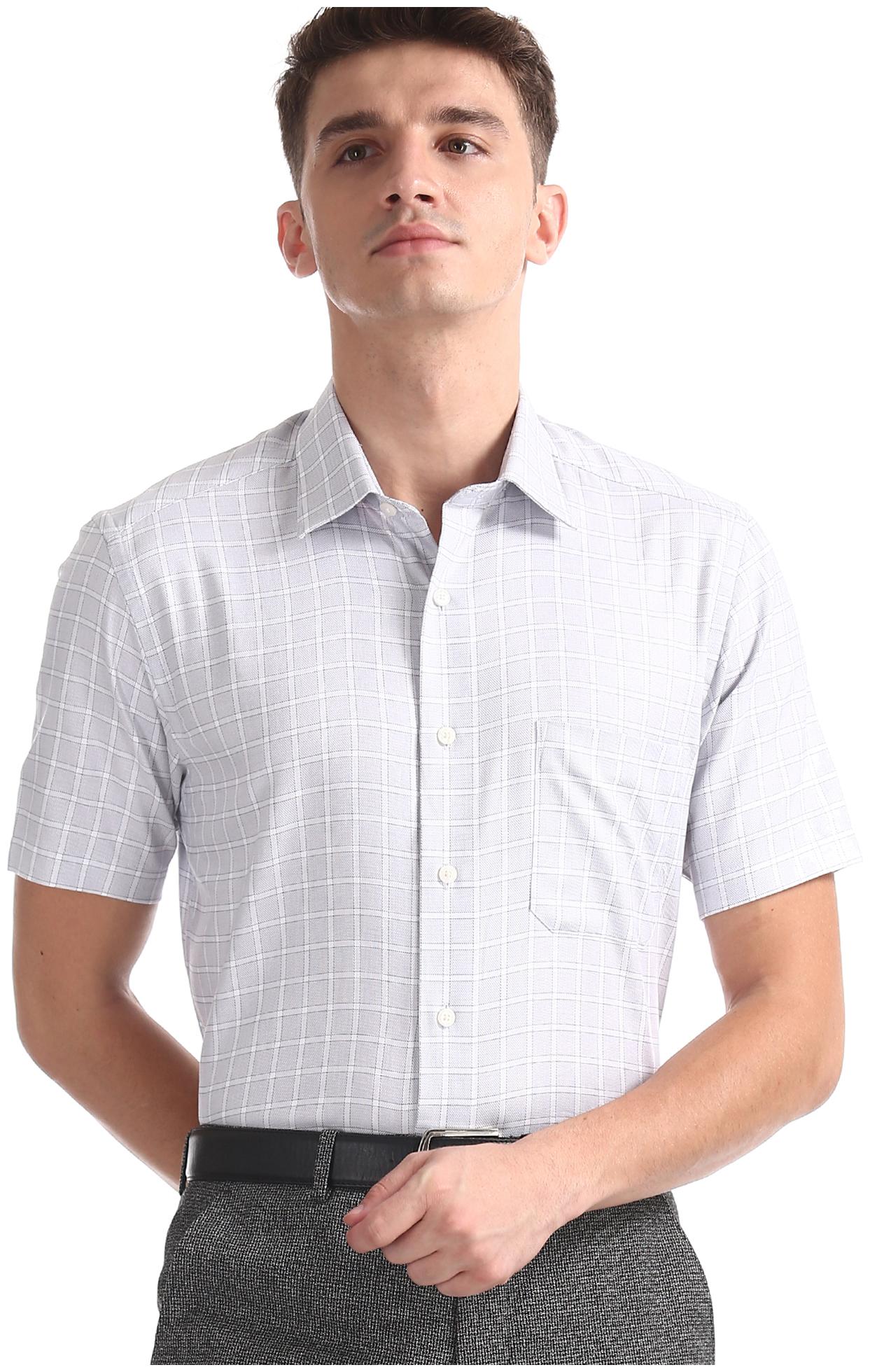 

Arrow Men Regular fit Formal Shirt - Grey