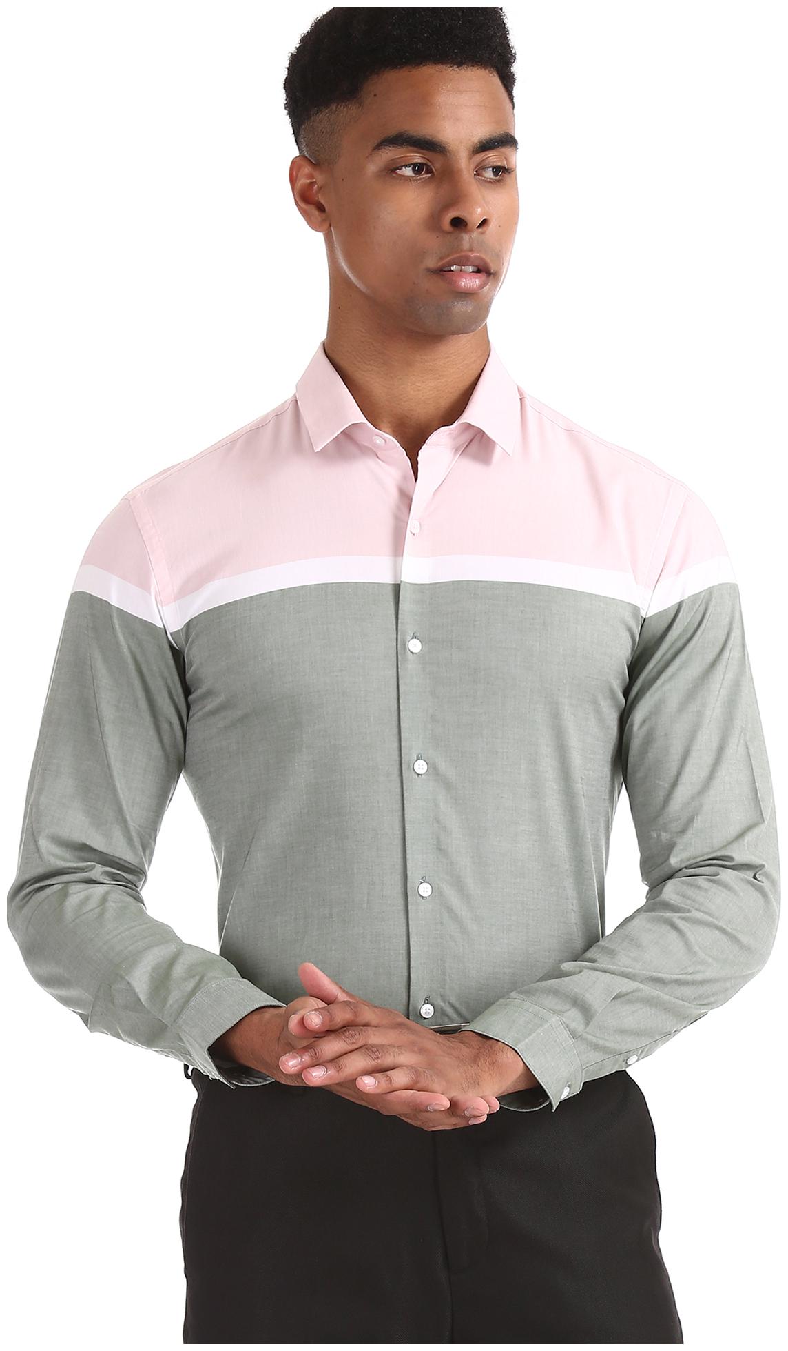 

Arrow Men Super slim fit Formal Shirt - Green
