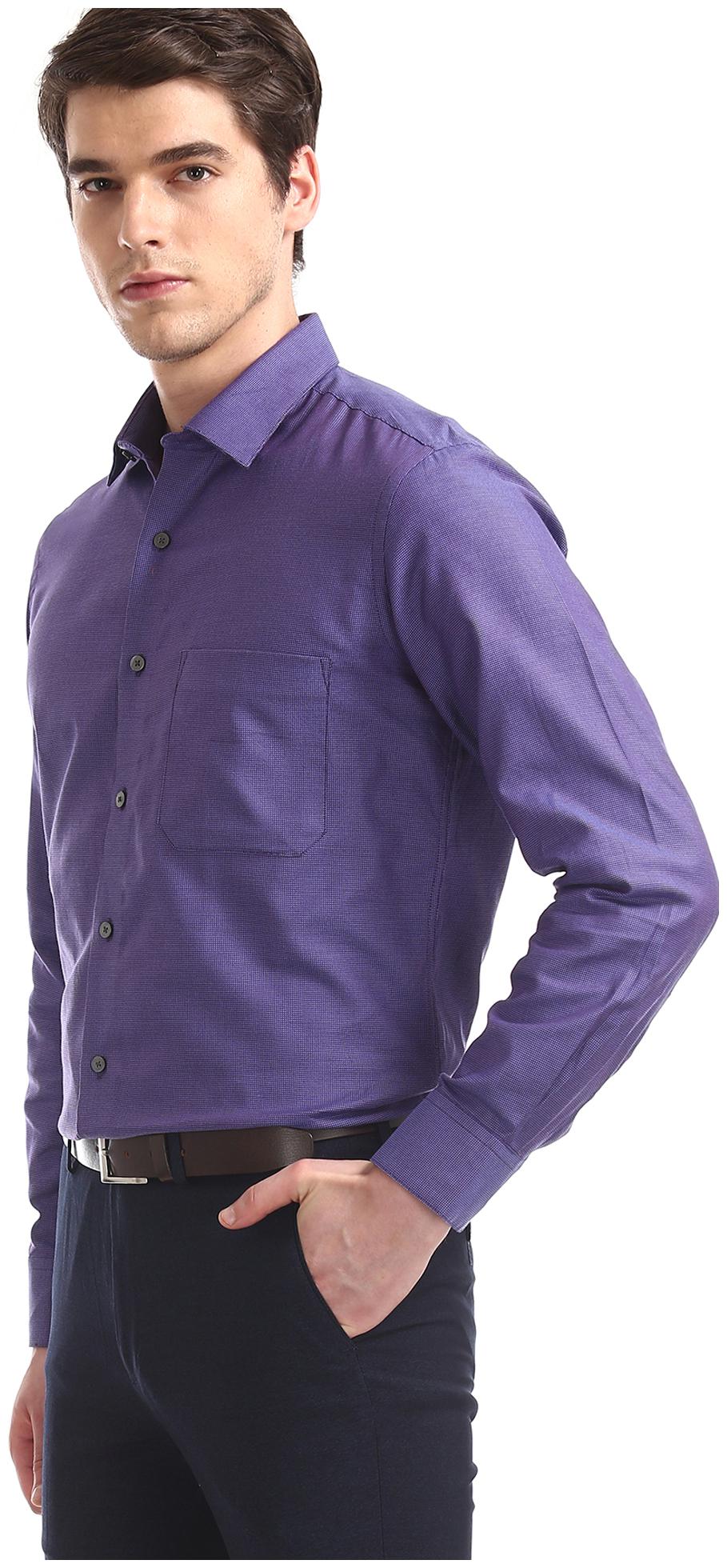 

Arrow Men Regular fit Formal Shirt - Purple