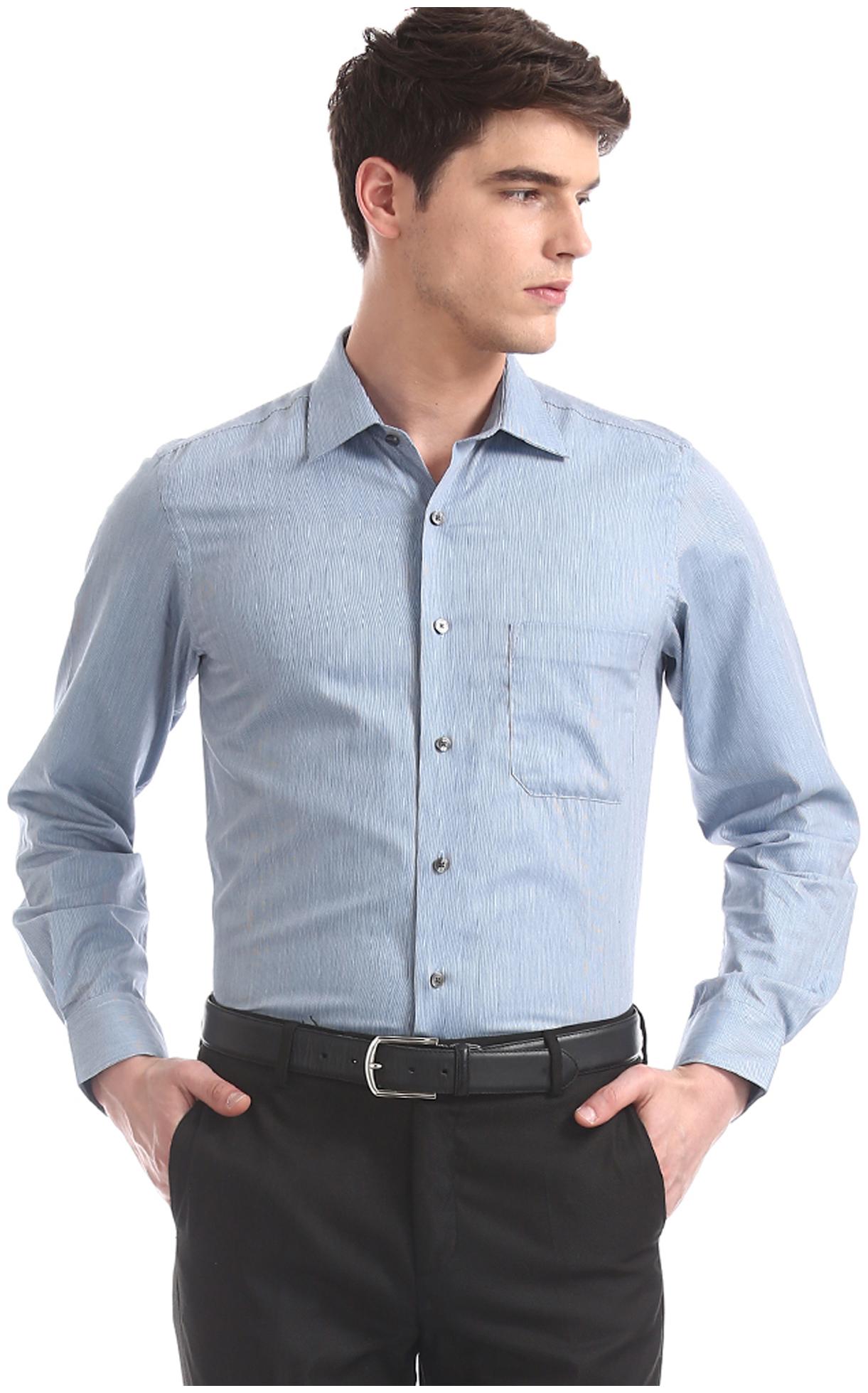 

Arrow Men Regular fit Formal Shirt - Blue