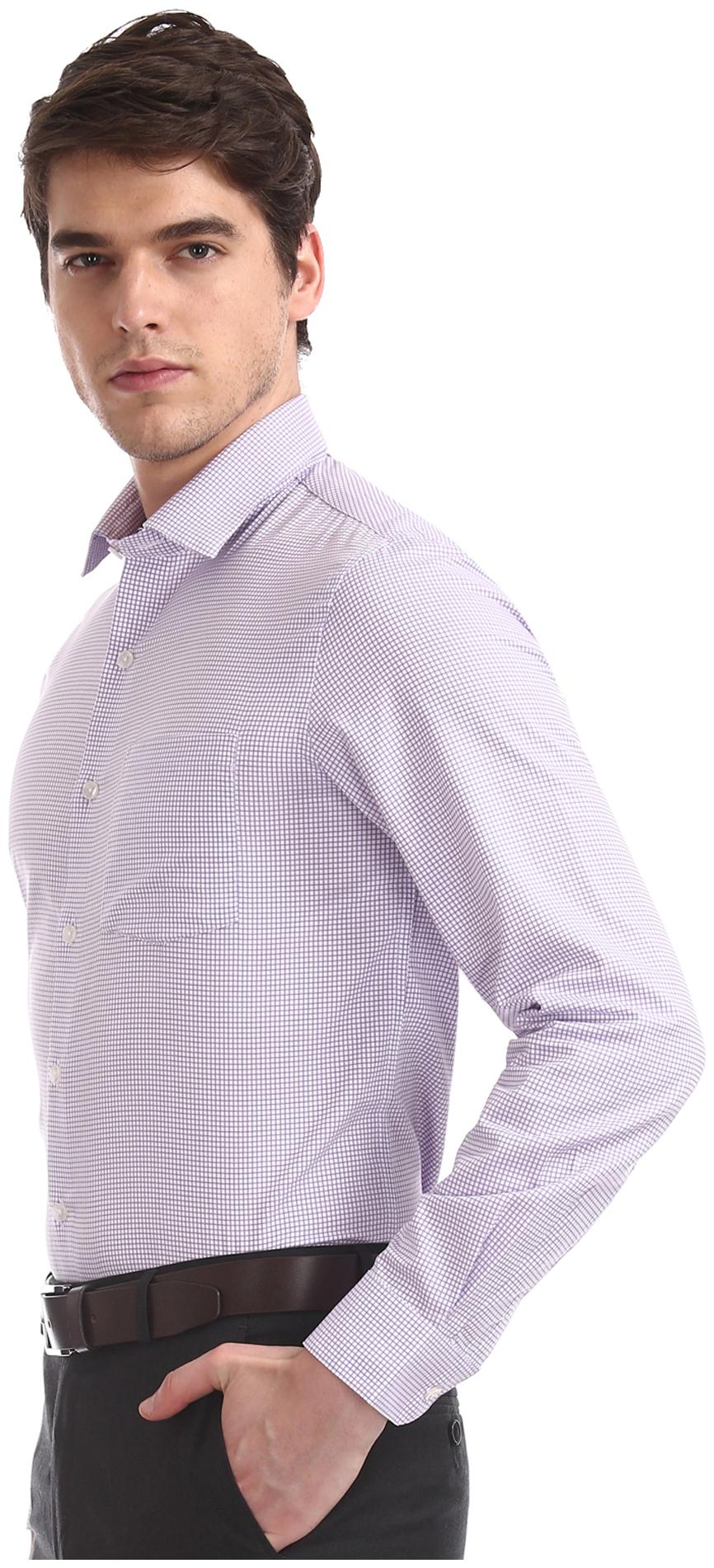 

Arrow Men Slim fit Formal Shirt - Purple