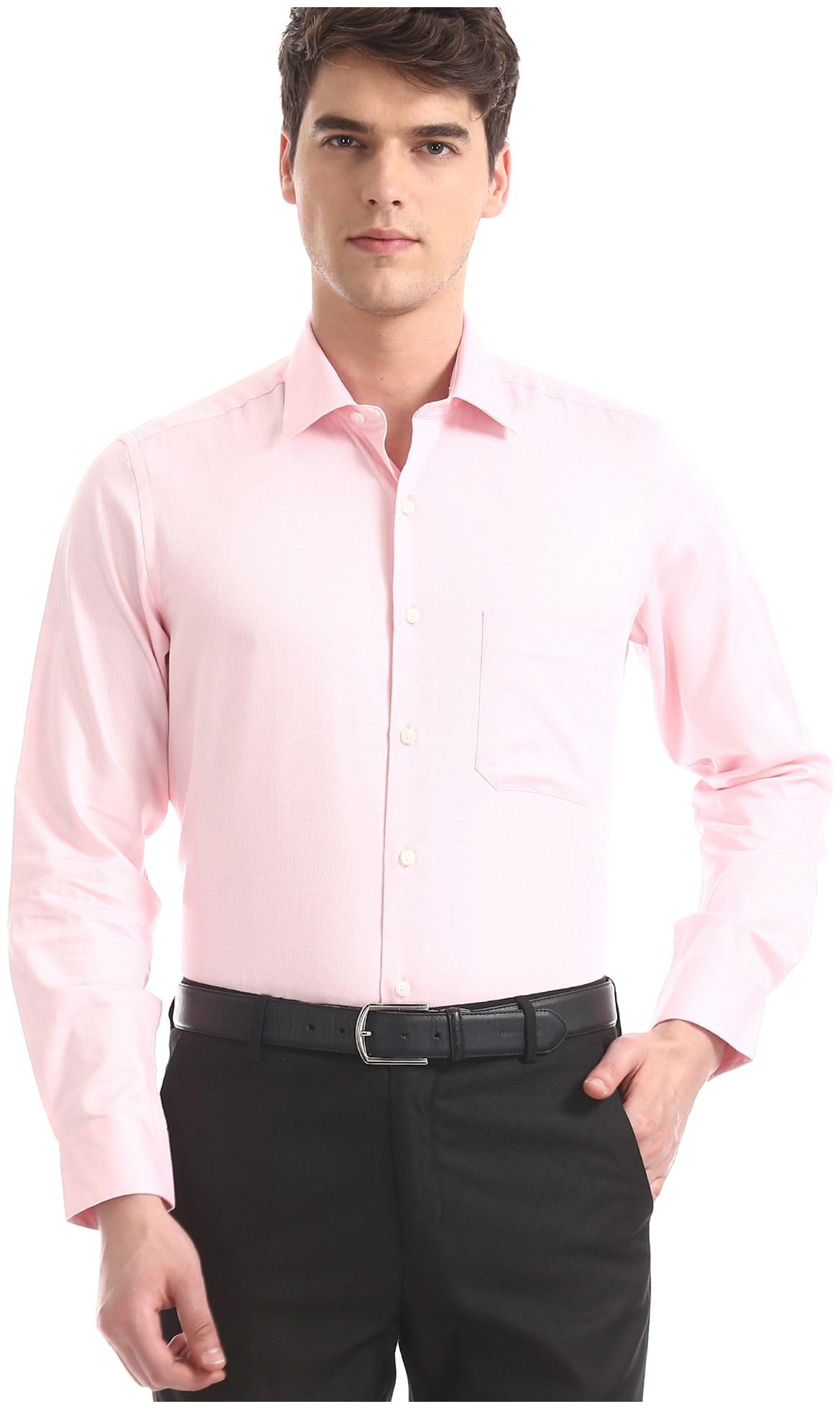 

Arrow Men Regular fit Formal Shirt - Pink