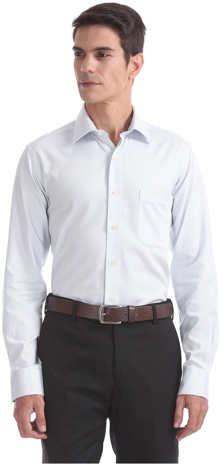 

Arrow Men Regular fit Formal Shirt - Blue