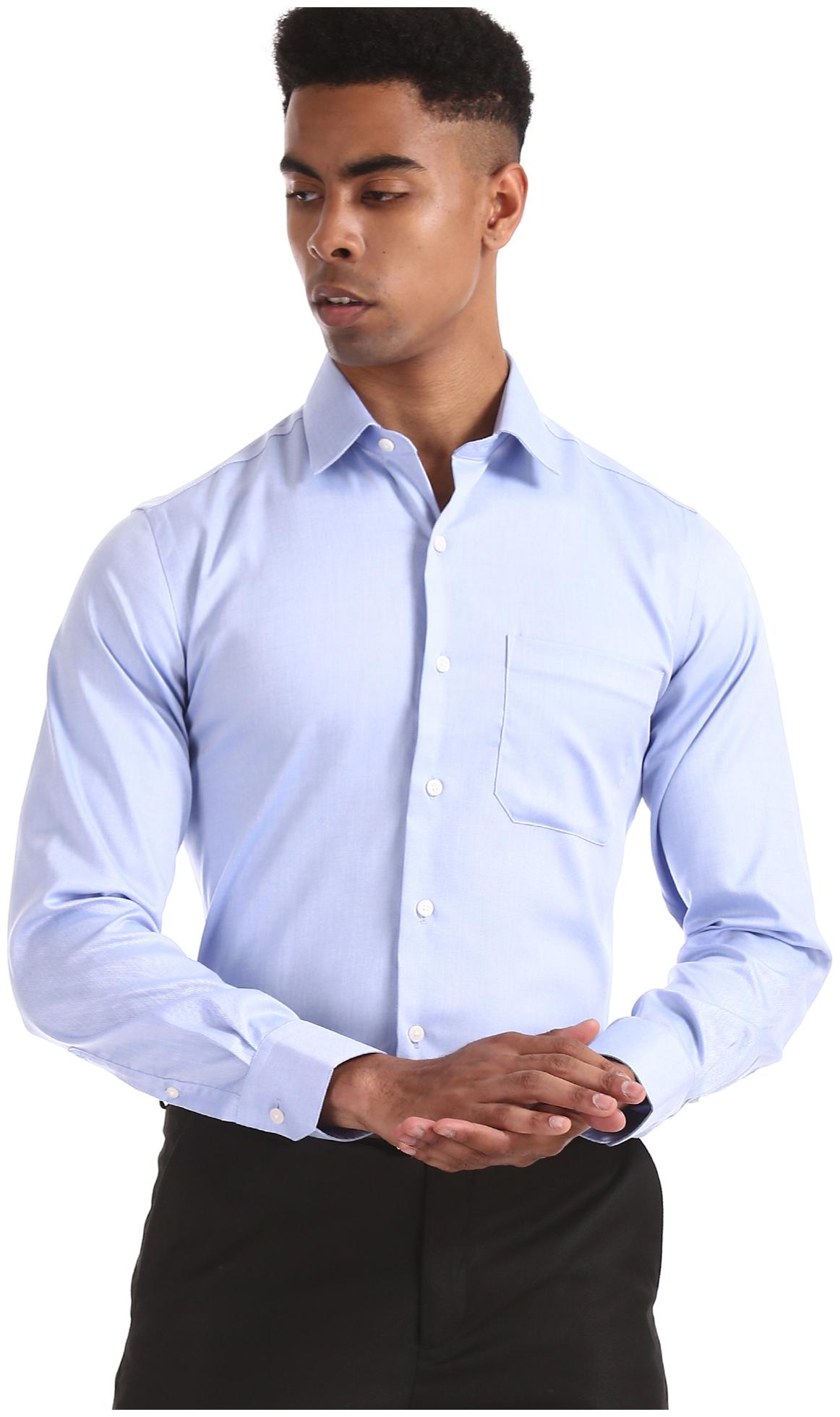 

Arrow Men Regular fit Formal Shirt - Blue