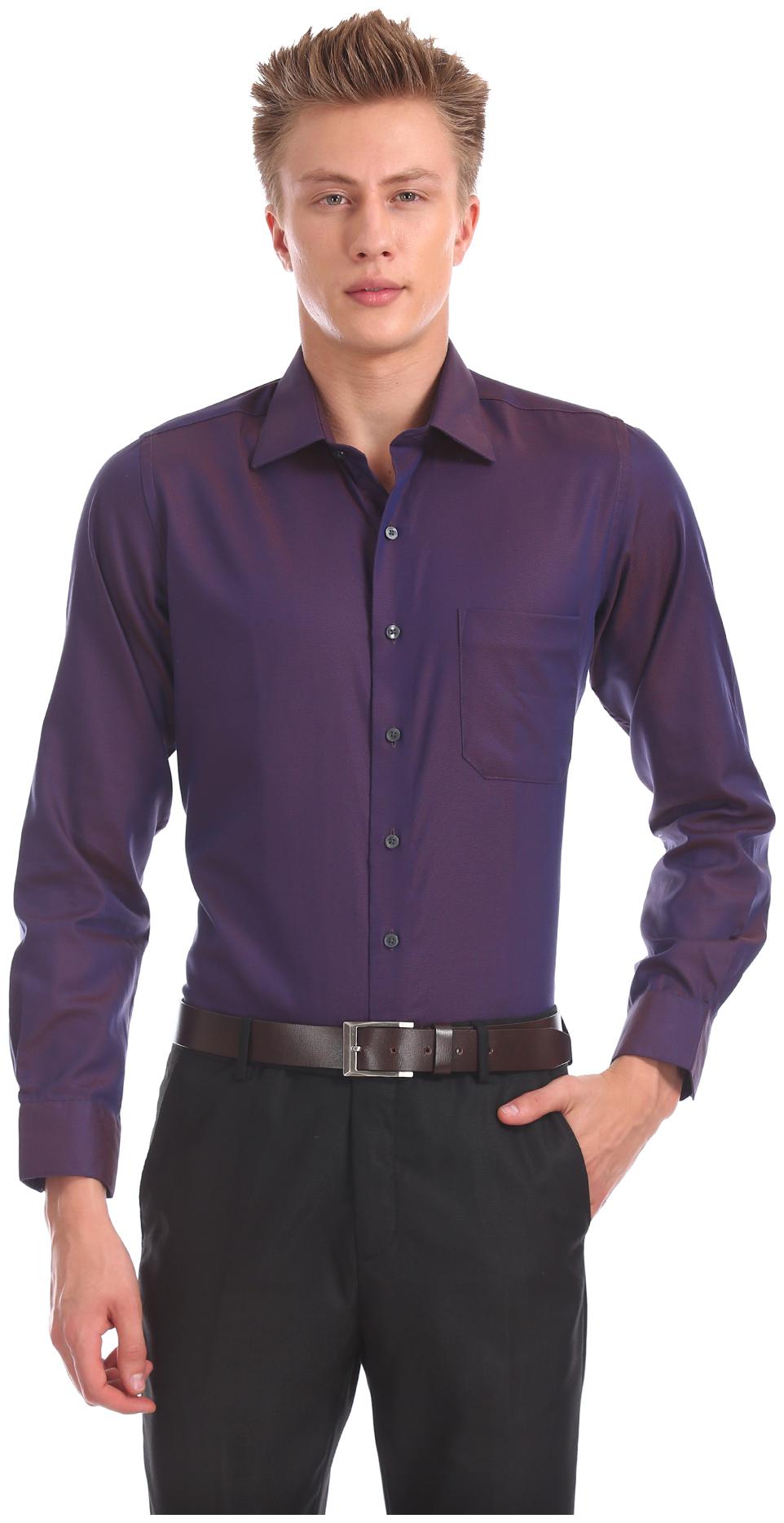 

Arrow Men Regular fit Formal Shirt - Purple