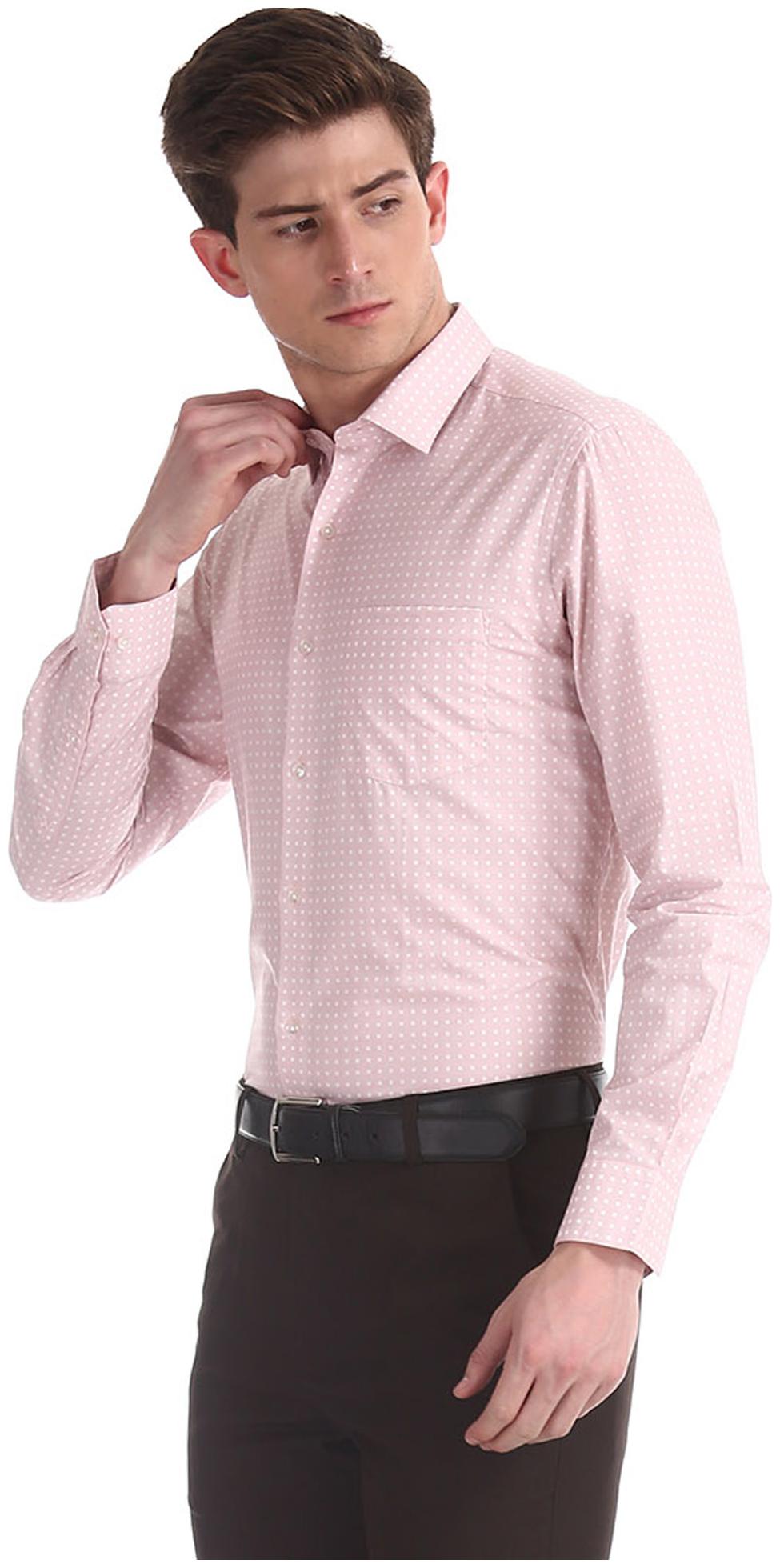 

Arrow Men Slim fit Formal Shirt - Pink