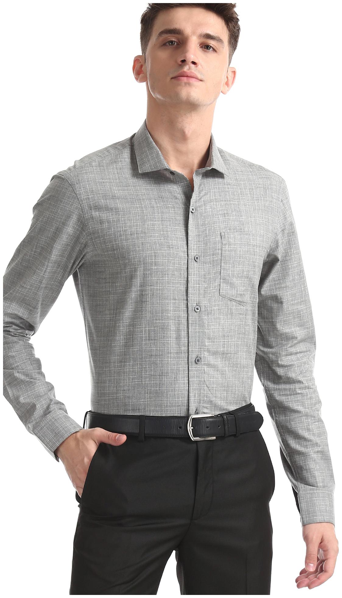 

Arrow Men Slim fit Formal Shirt - Grey