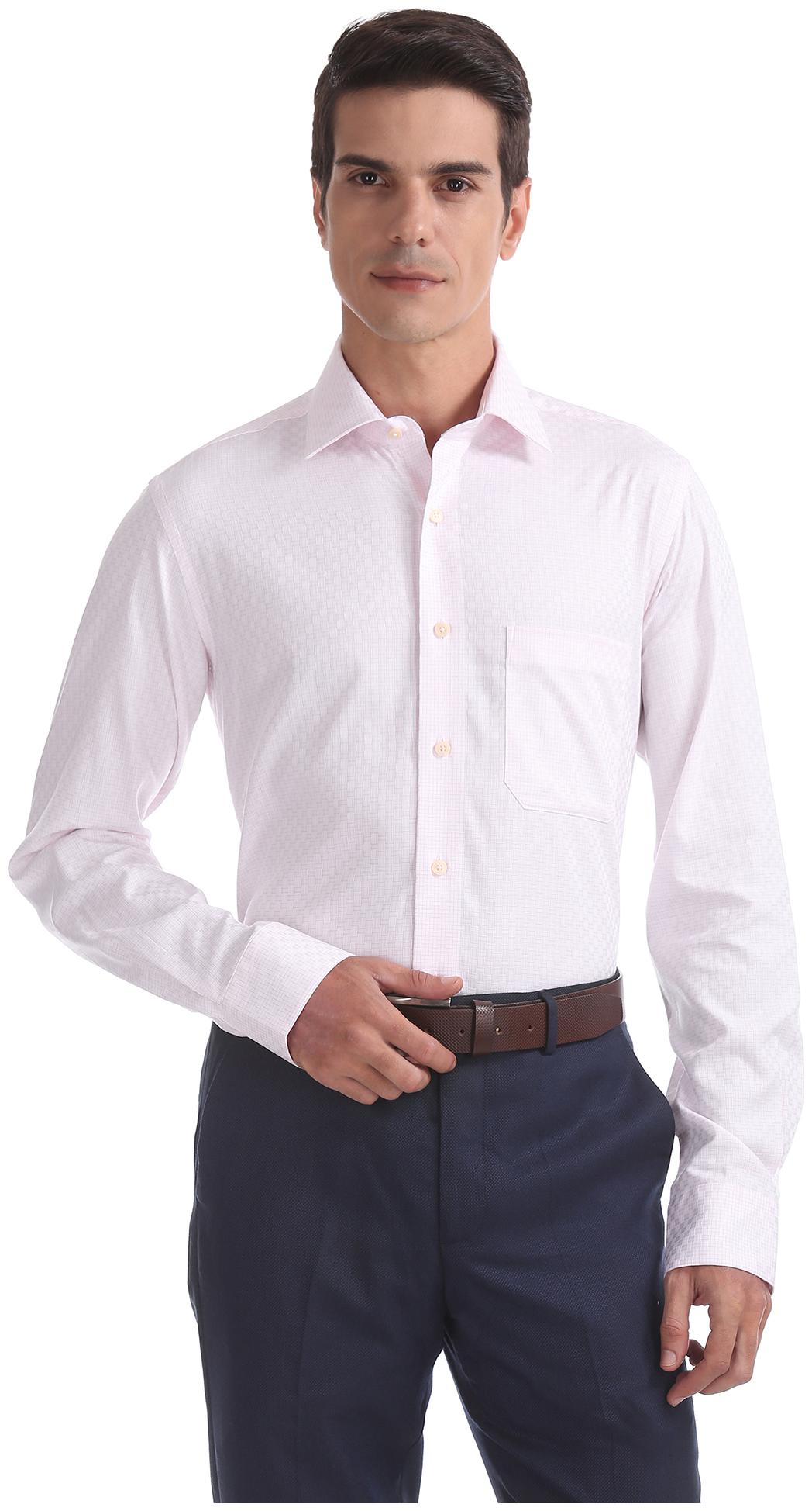 

Arrow Men Regular fit Formal Shirt - Pink