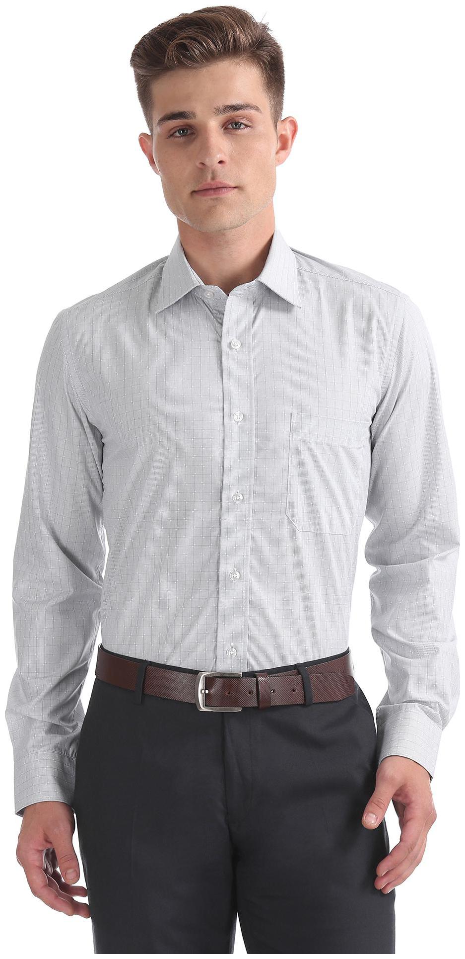 

Arrow Men Slim fit Formal Shirt - Grey