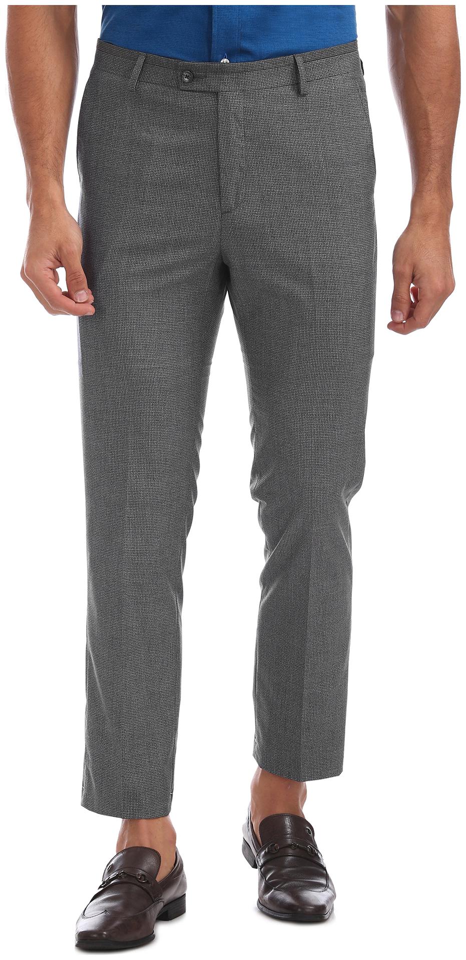 

Arrow Men Solid Tapered Fit Formal Trouser - Blue
