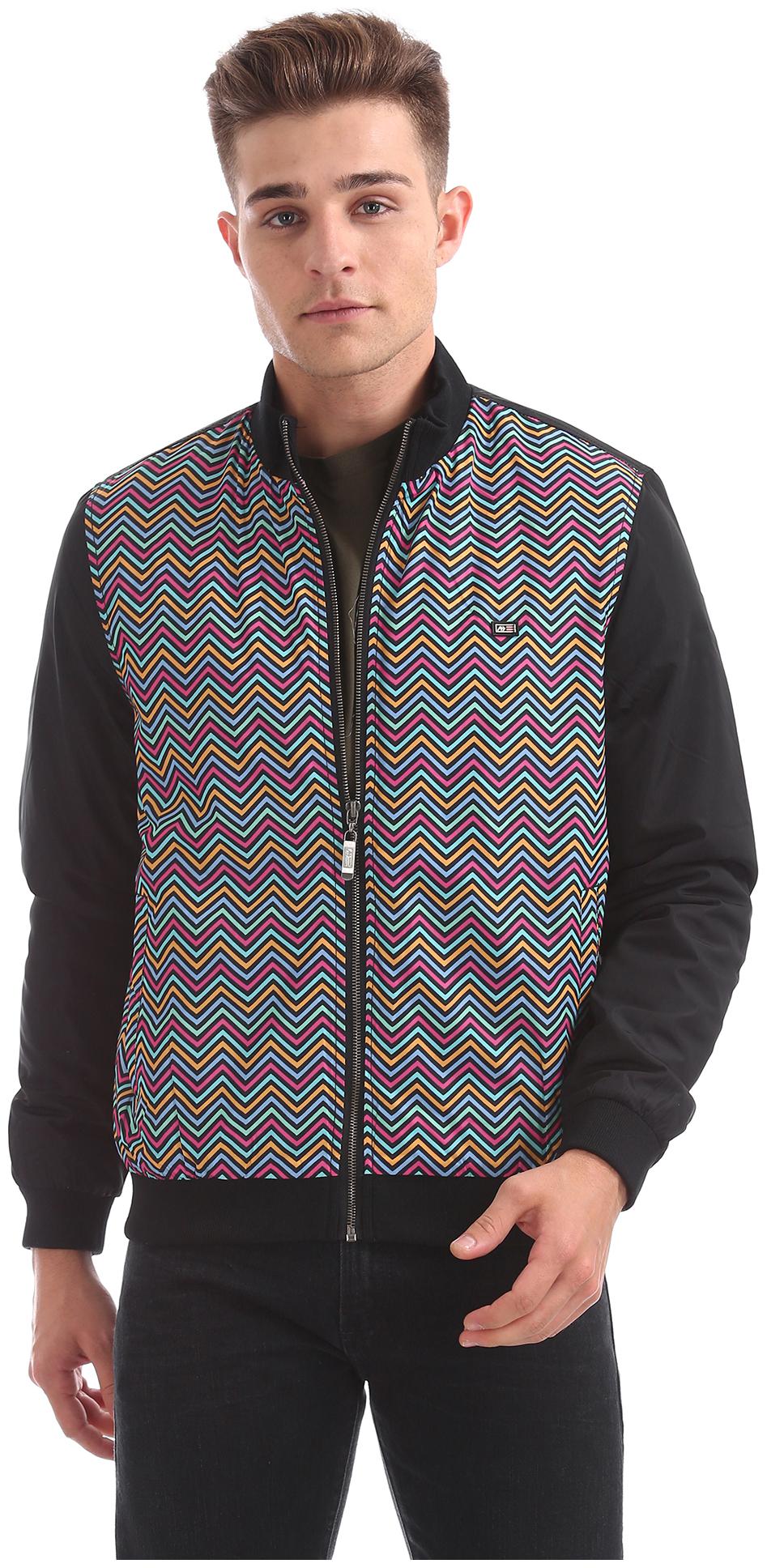 

Arrow Men Polyester Bomber Jacket Multi