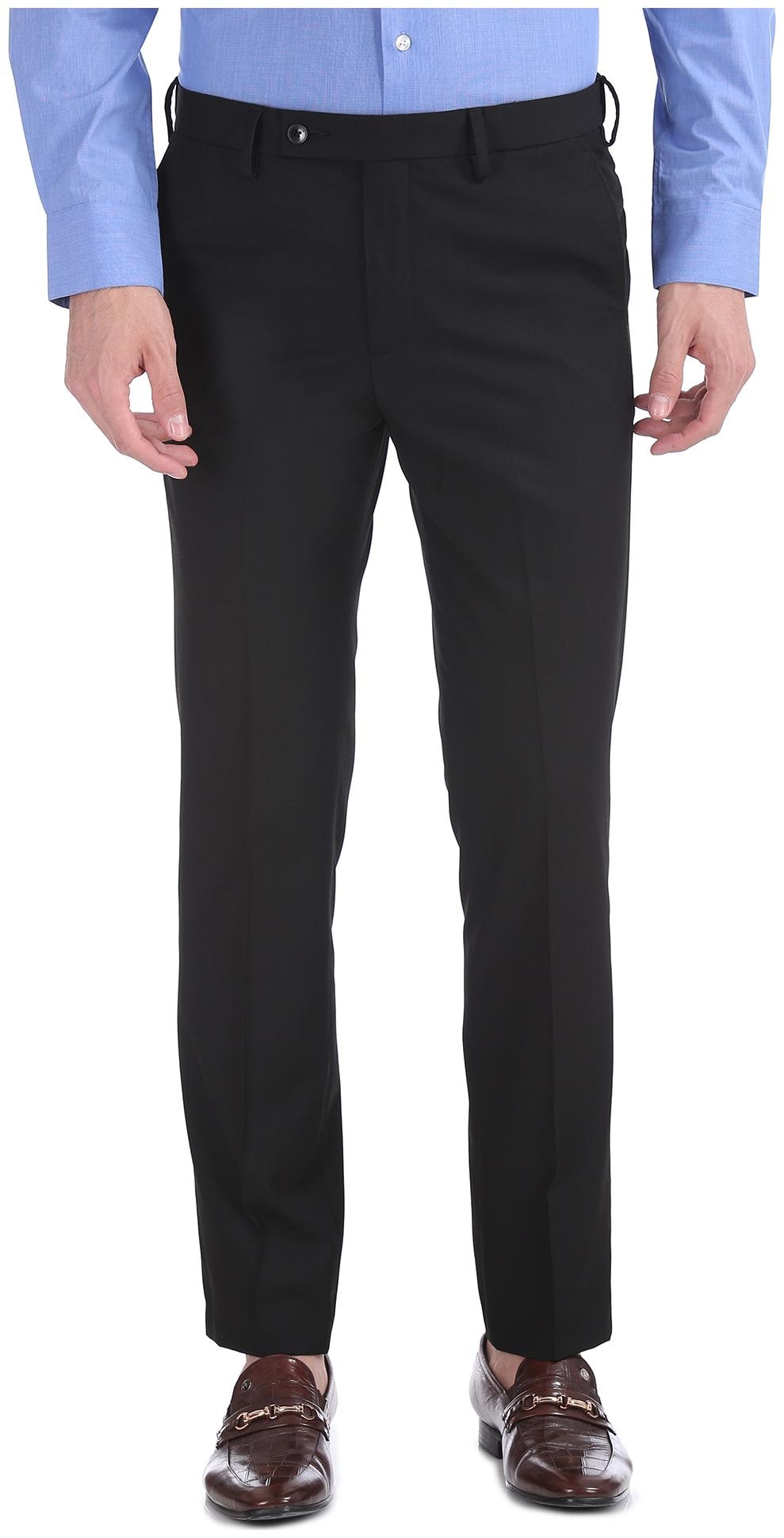 

Arrow Men Textured Tapered Fit Formal Trouser - Black