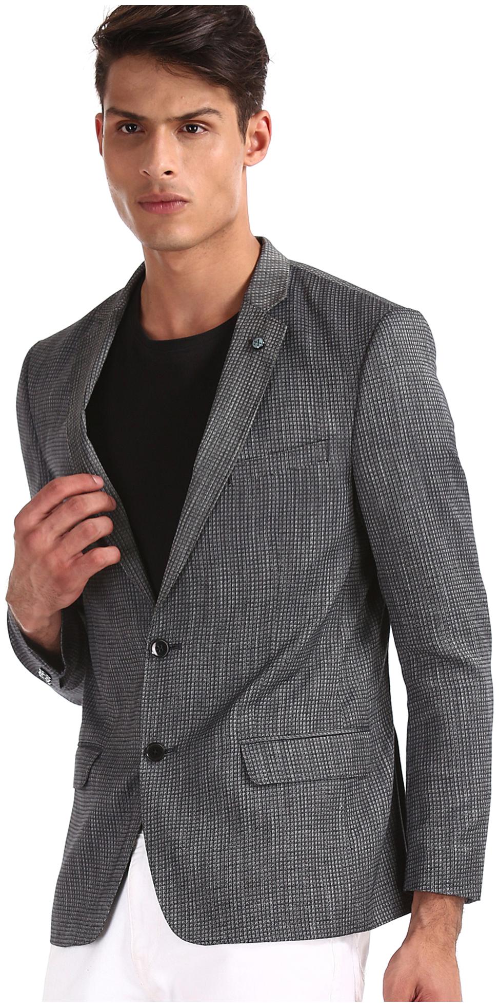 

Arrow Men Grey Solid Slim fit Single Breasted Blazer