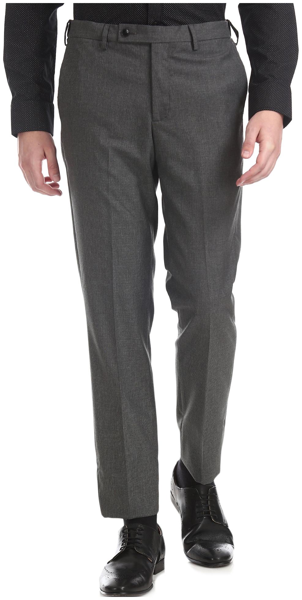 

Arrow Men Textured Tapered Fit Formal Trouser - Grey