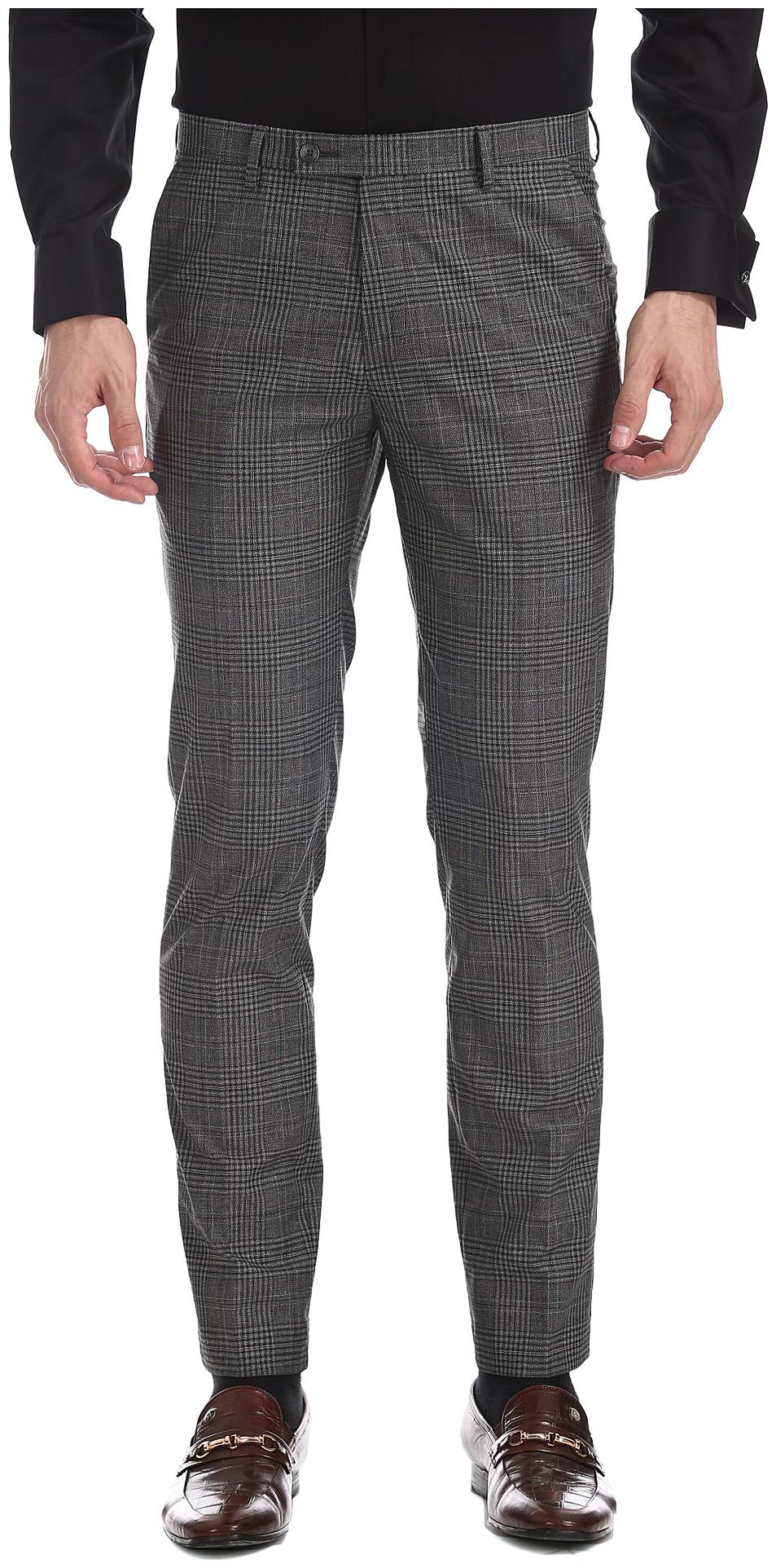 

Arrow Men Checked Skinny Fit Formal Trouser - Grey