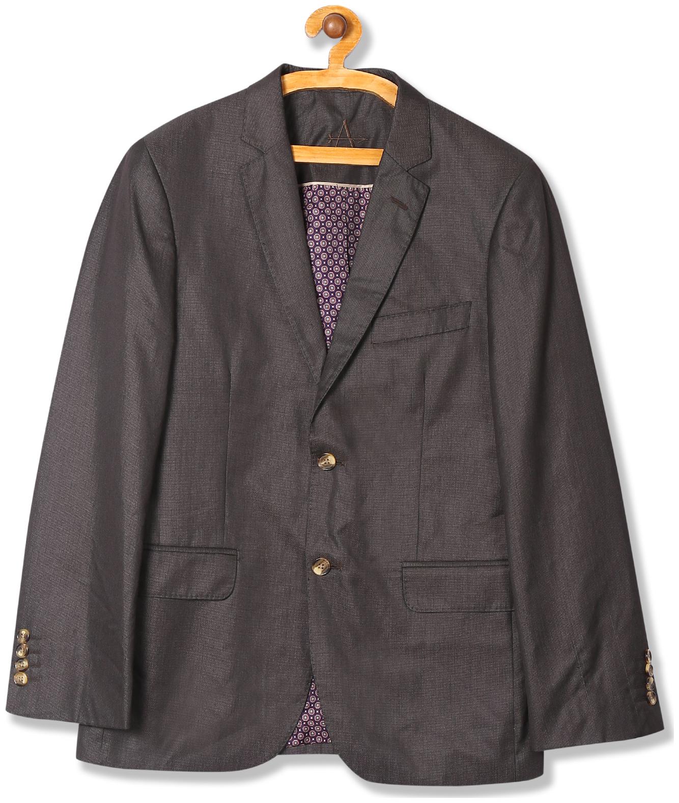 

Arrow Men Polyester Single Breasted Suit Brown