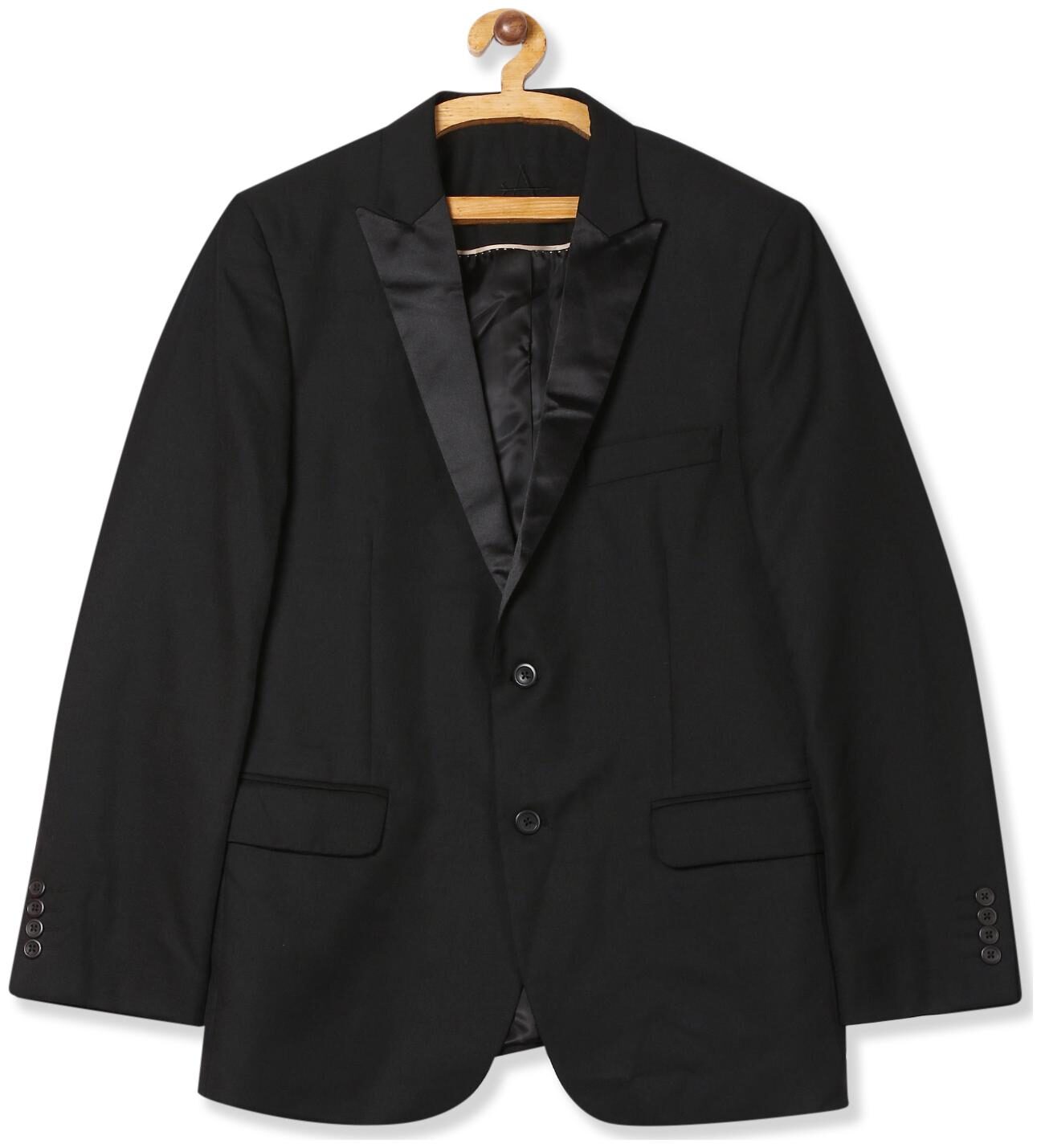 

Arrow Men Polyester Single Breasted Suit Black