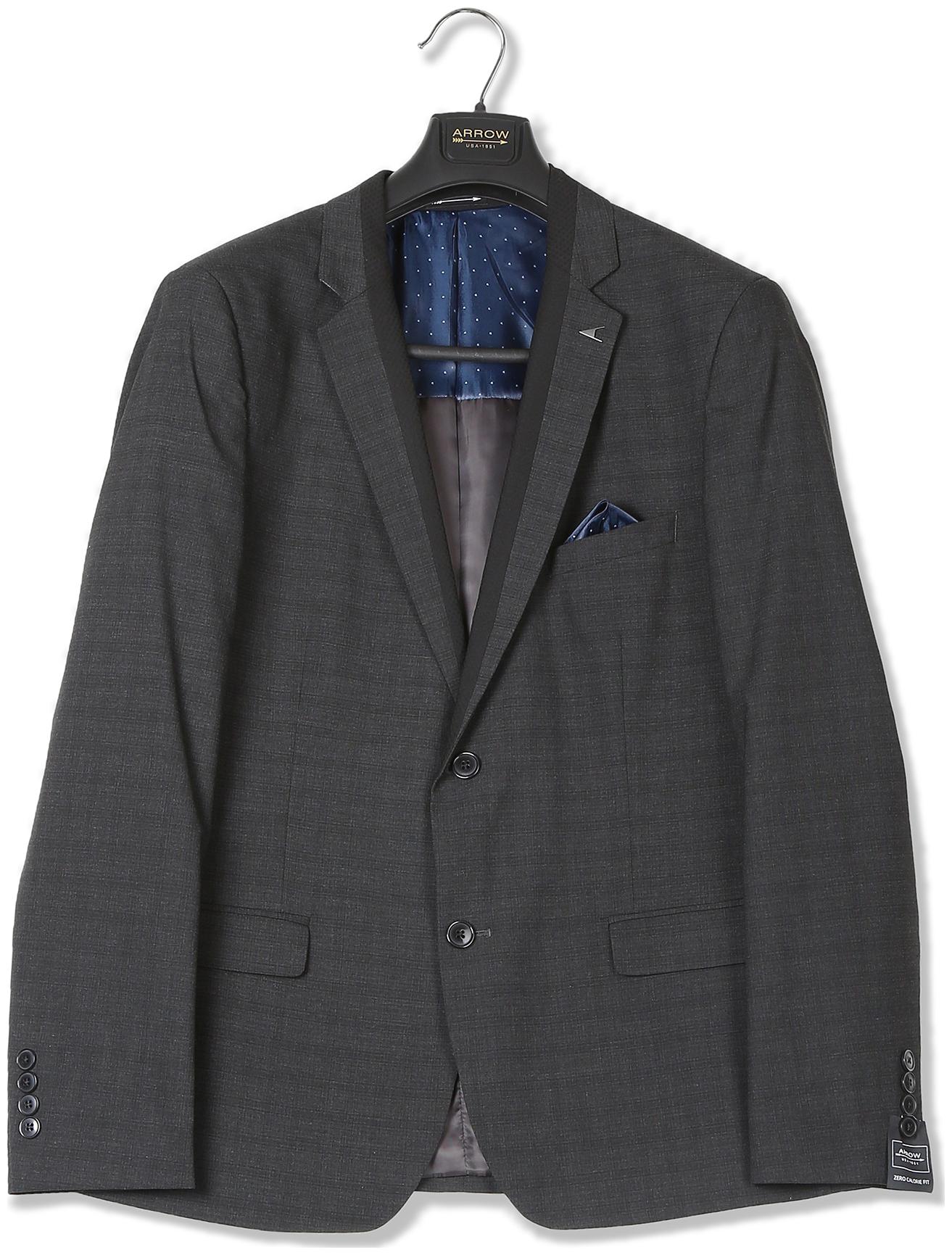 

Arrow Men Polyester Single Breasted Suit Grey
