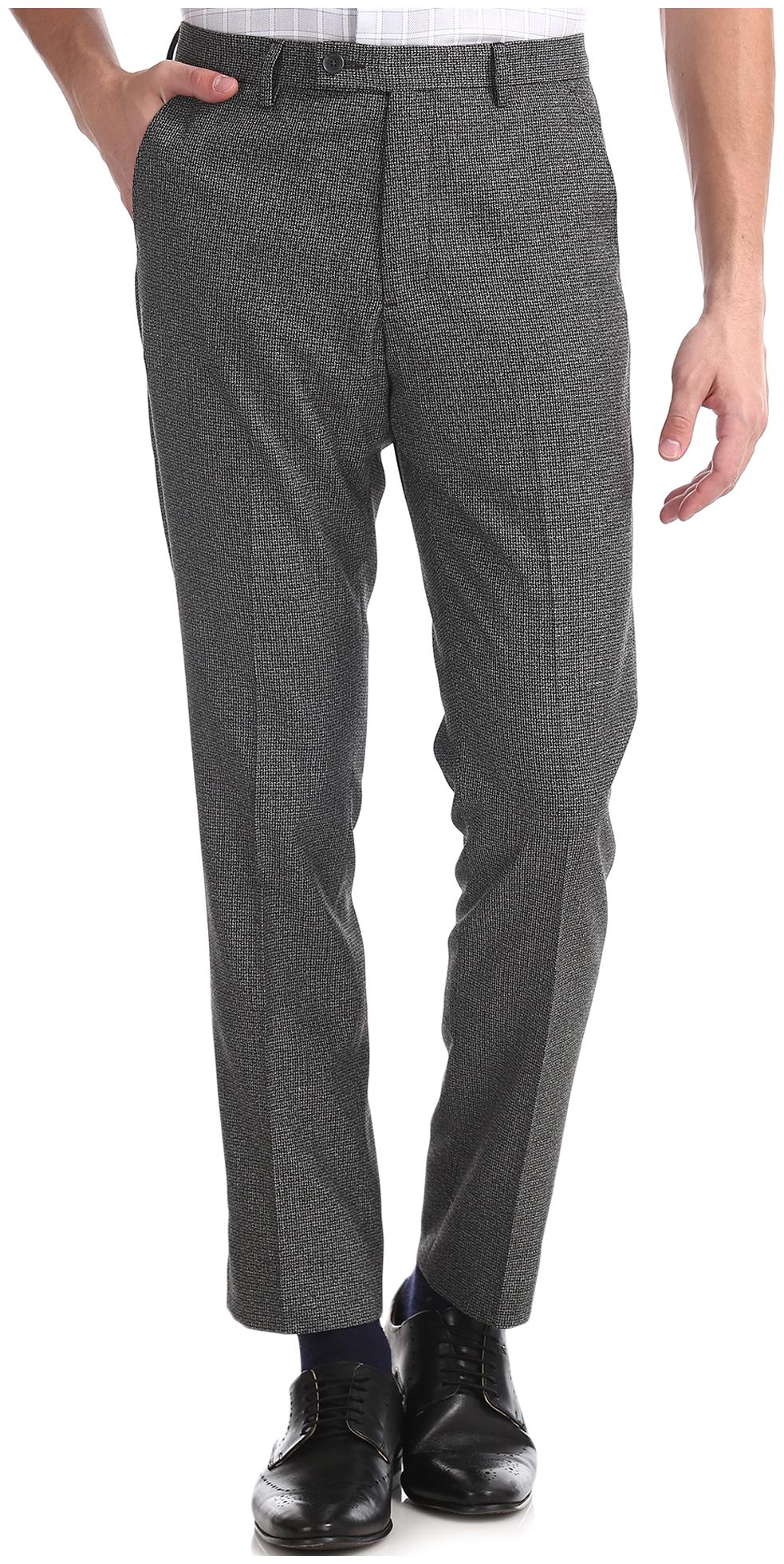 

Arrow Men Textured Tapered Fit Formal Trouser - Grey