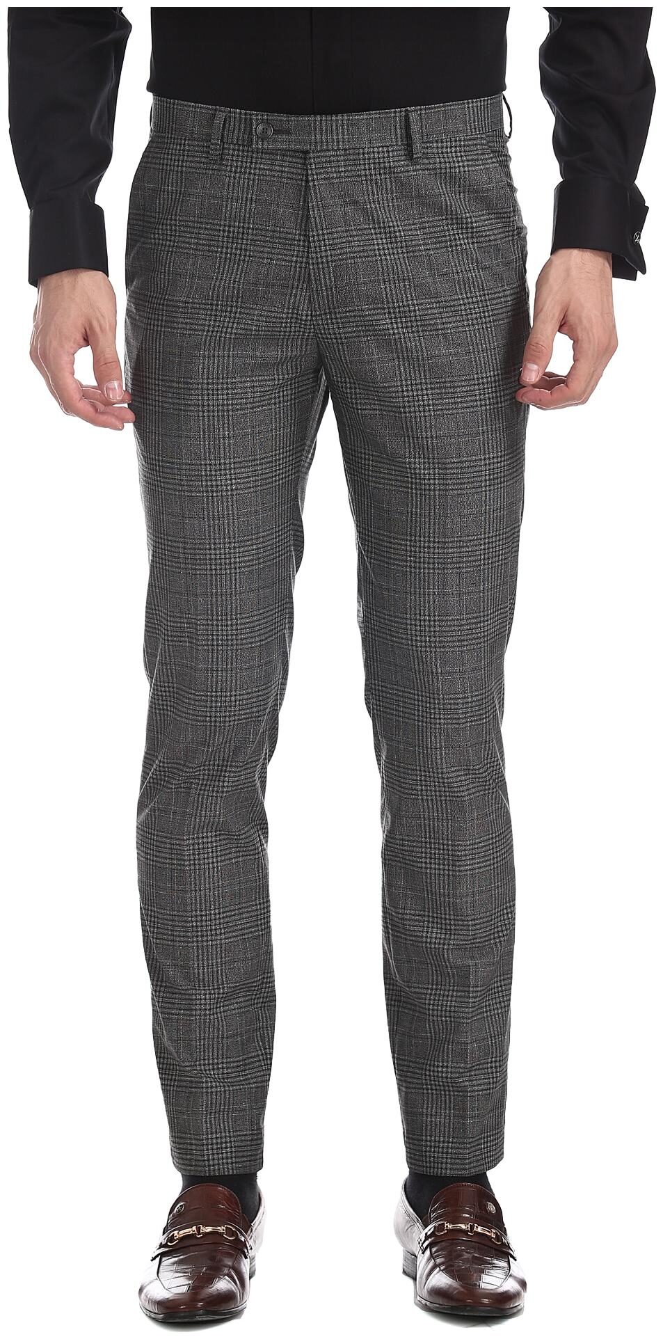 

Arrow Men Checked Skinny Fit Formal Trouser - Grey