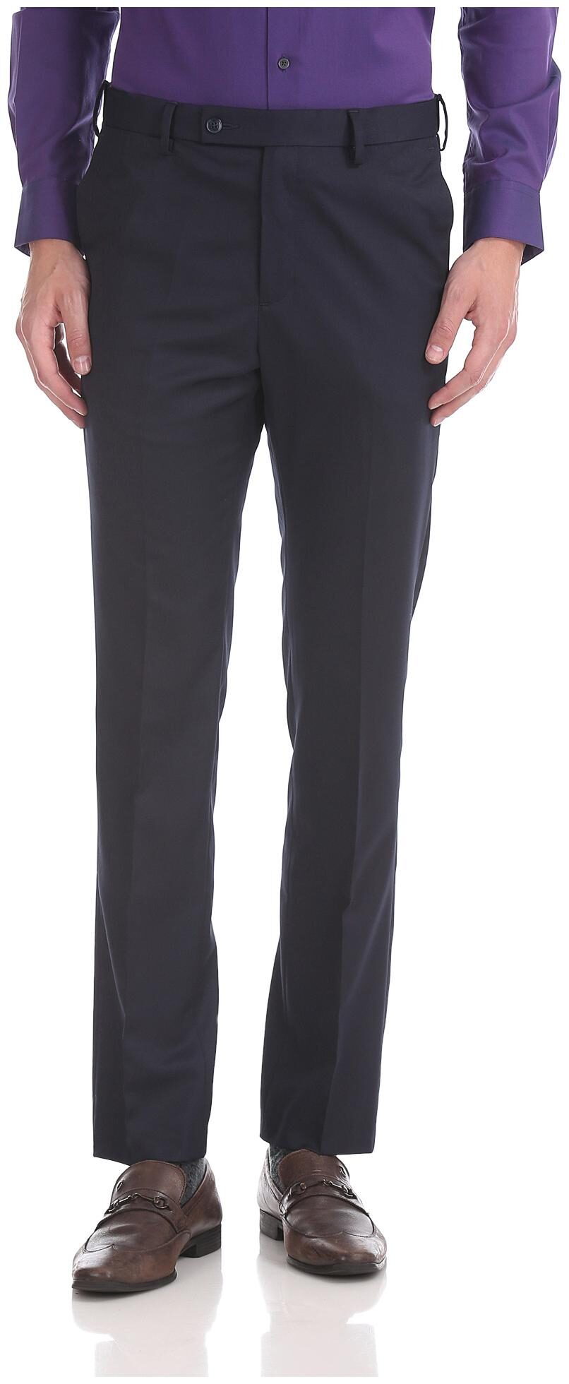 

Arrow Men Solid Tapered Fit Formal Trouser - Blue