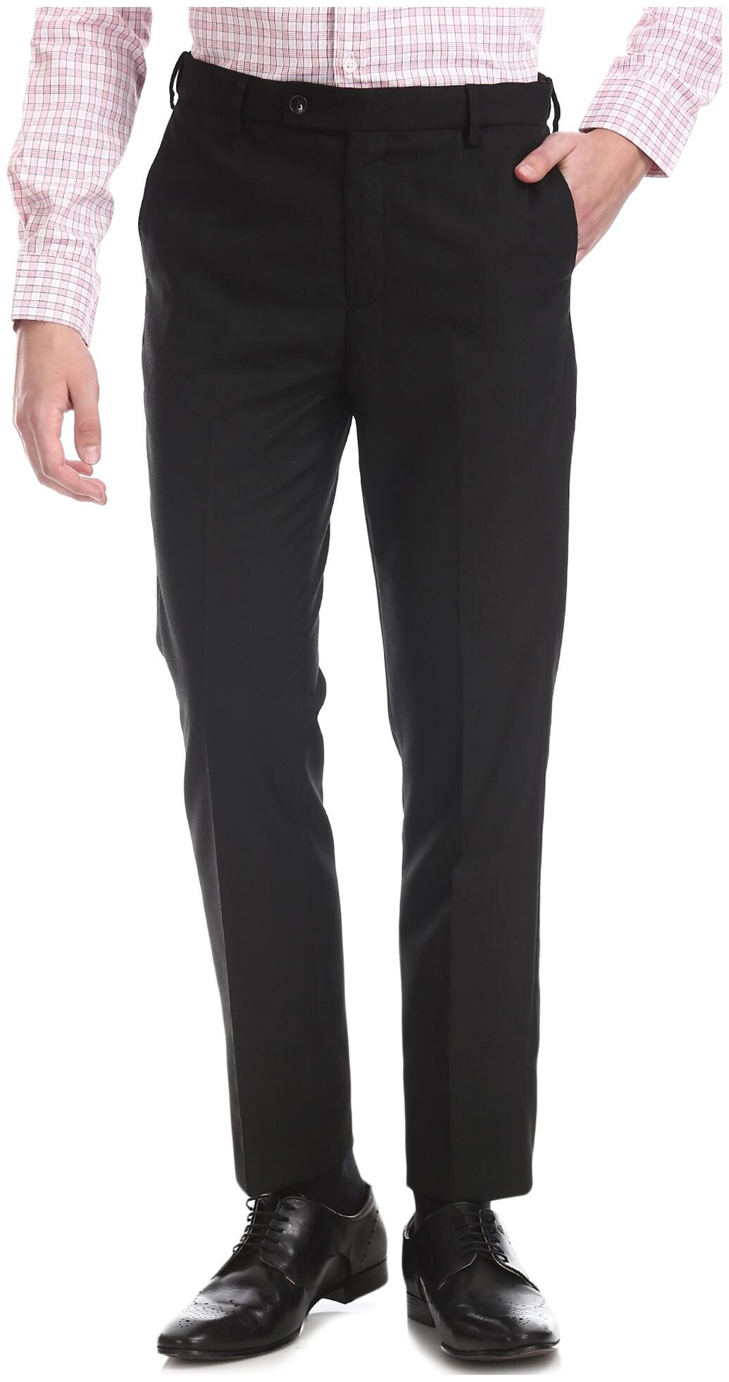 

Arrow Men Solid Tapered Fit Formal Trouser - Black