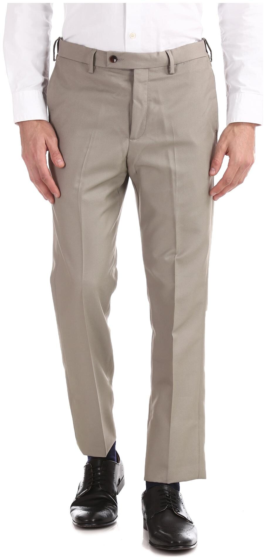 

Arrow Men Textured Tapered Fit Formal Trouser - Beige